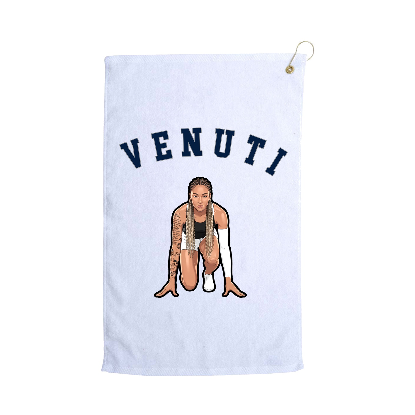 Golf Towel — Shirsey Arch in White
