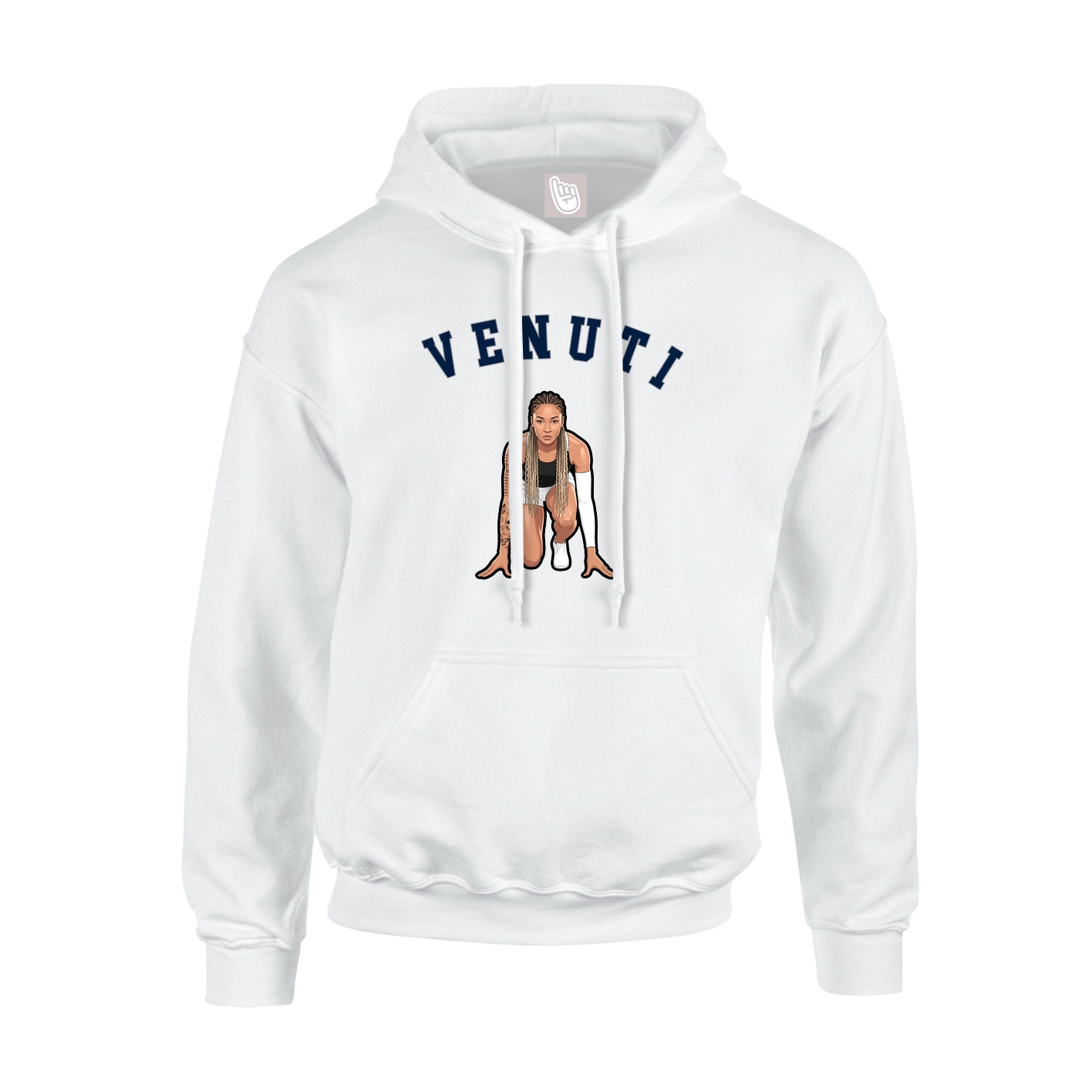 Hoodie — Shirsey Arch in White