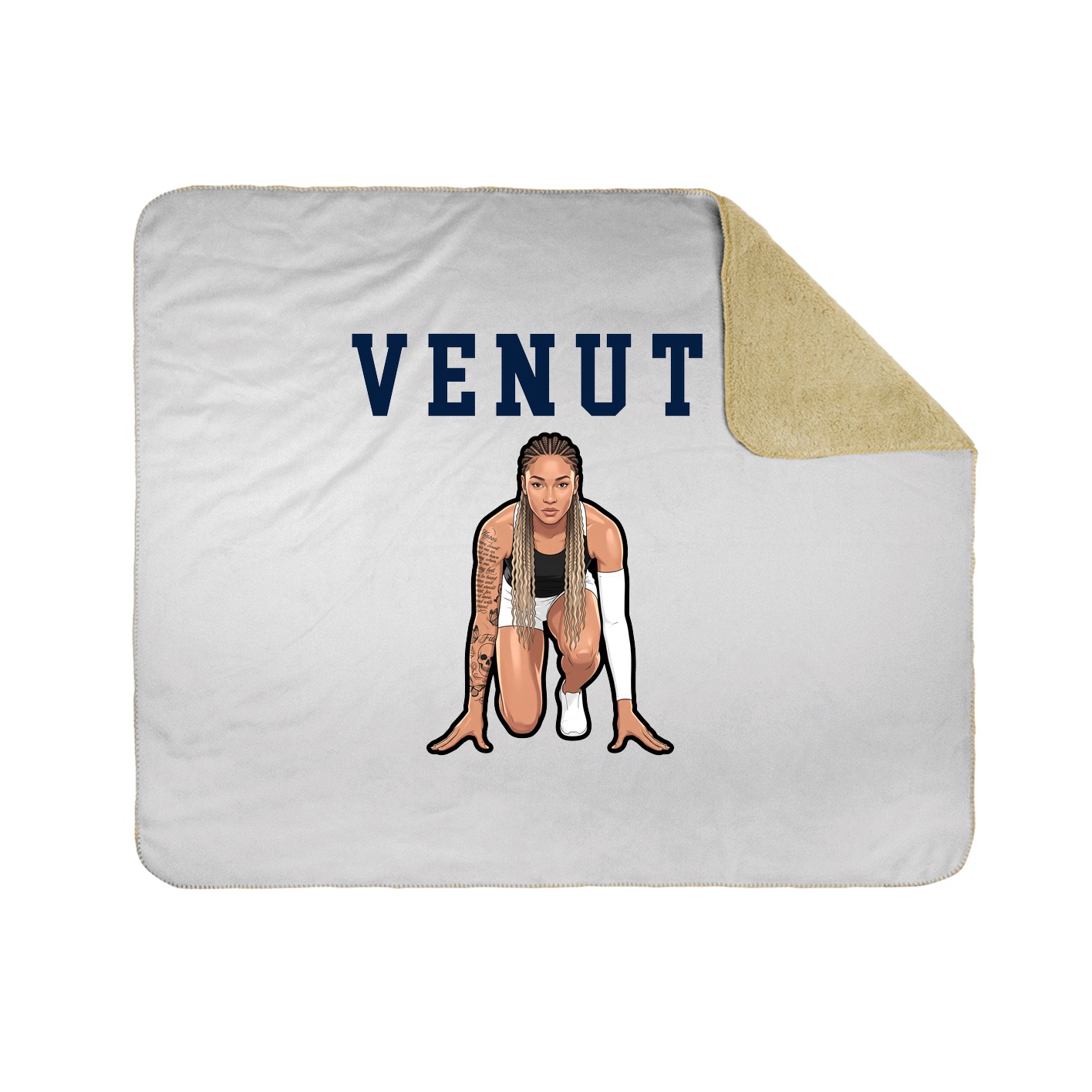 Throw Blanket — Shirsey in White