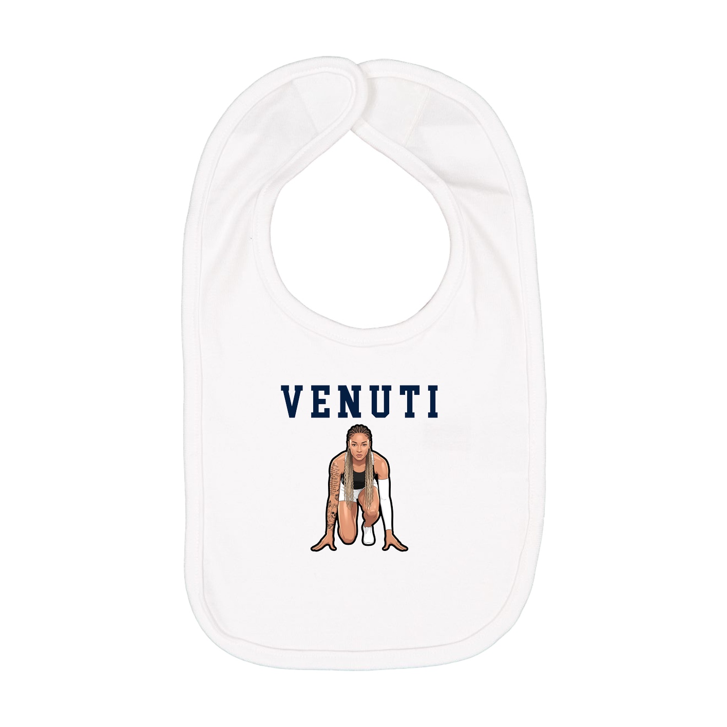 Infant Bib — Shirsey in White