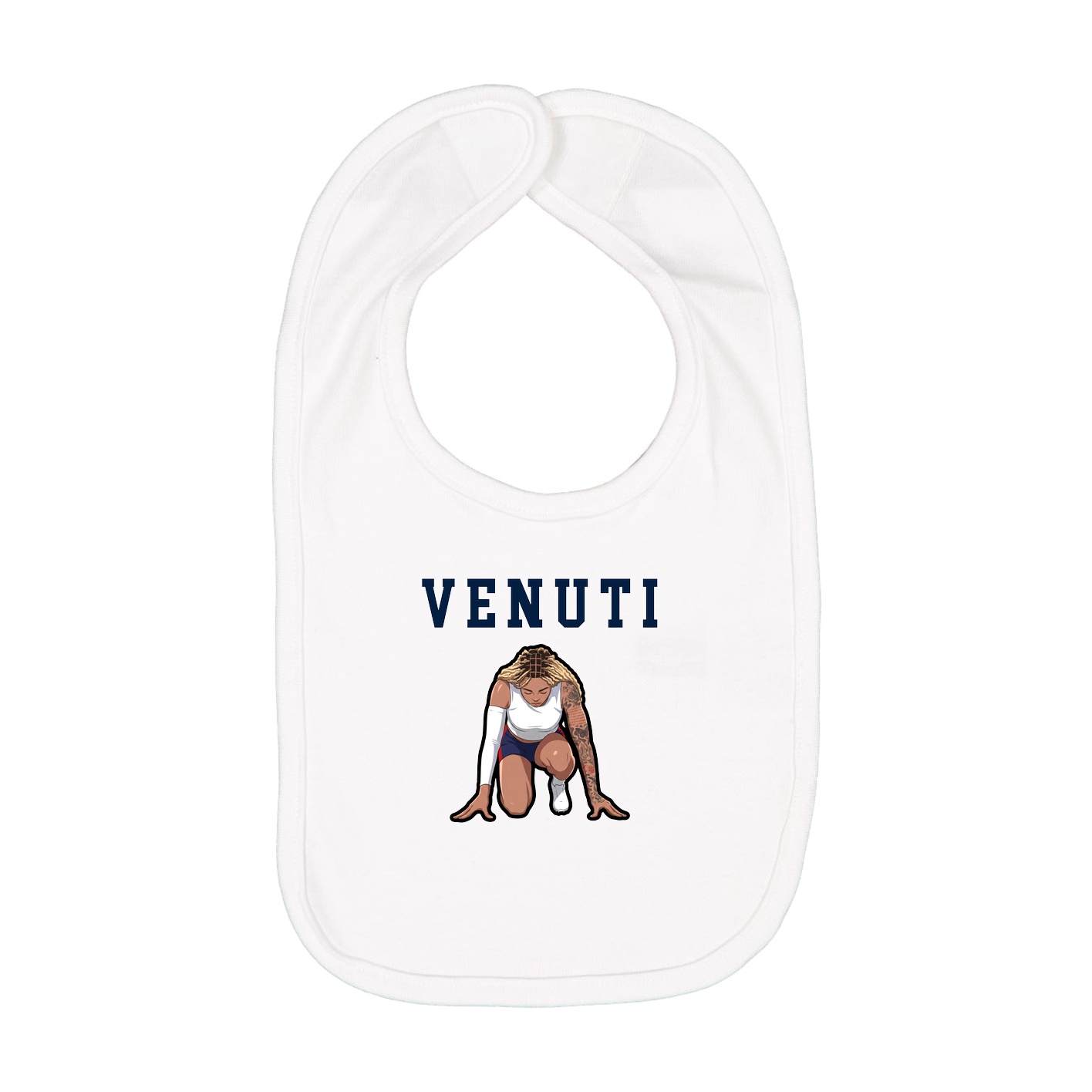 Infant Bib — Shirsey in White