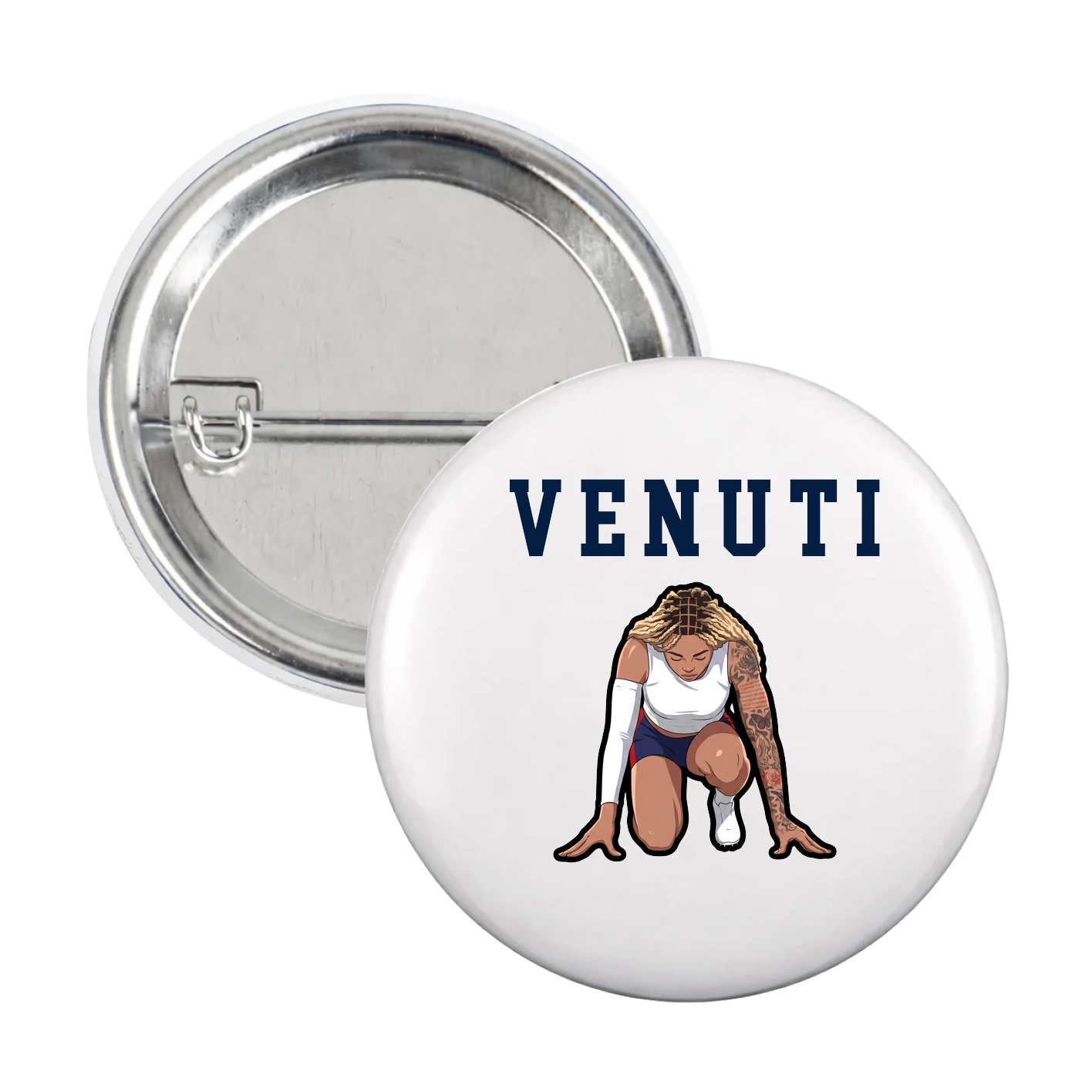 Game Day Button — Shirsey in White