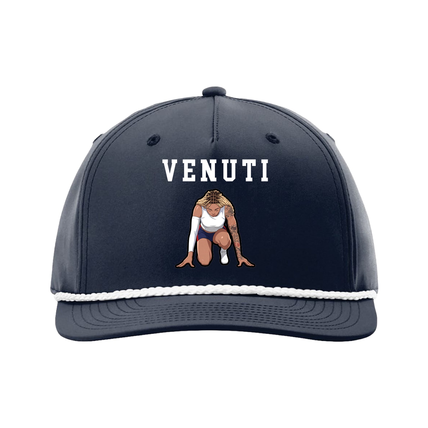 Five-Panel Classic Rope Cap — Shirsey in Navy