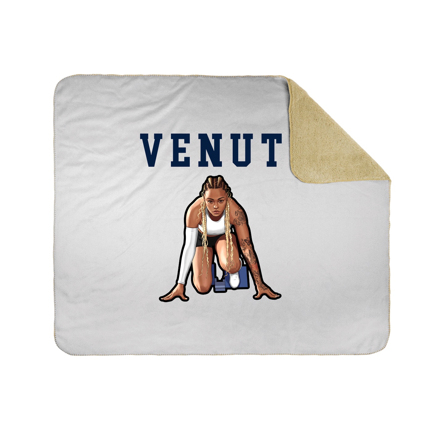 Throw Blanket — Shirsey in White