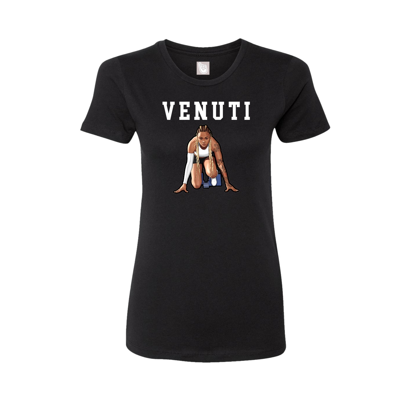 Fitted Women's Tee — Shirsey in Black