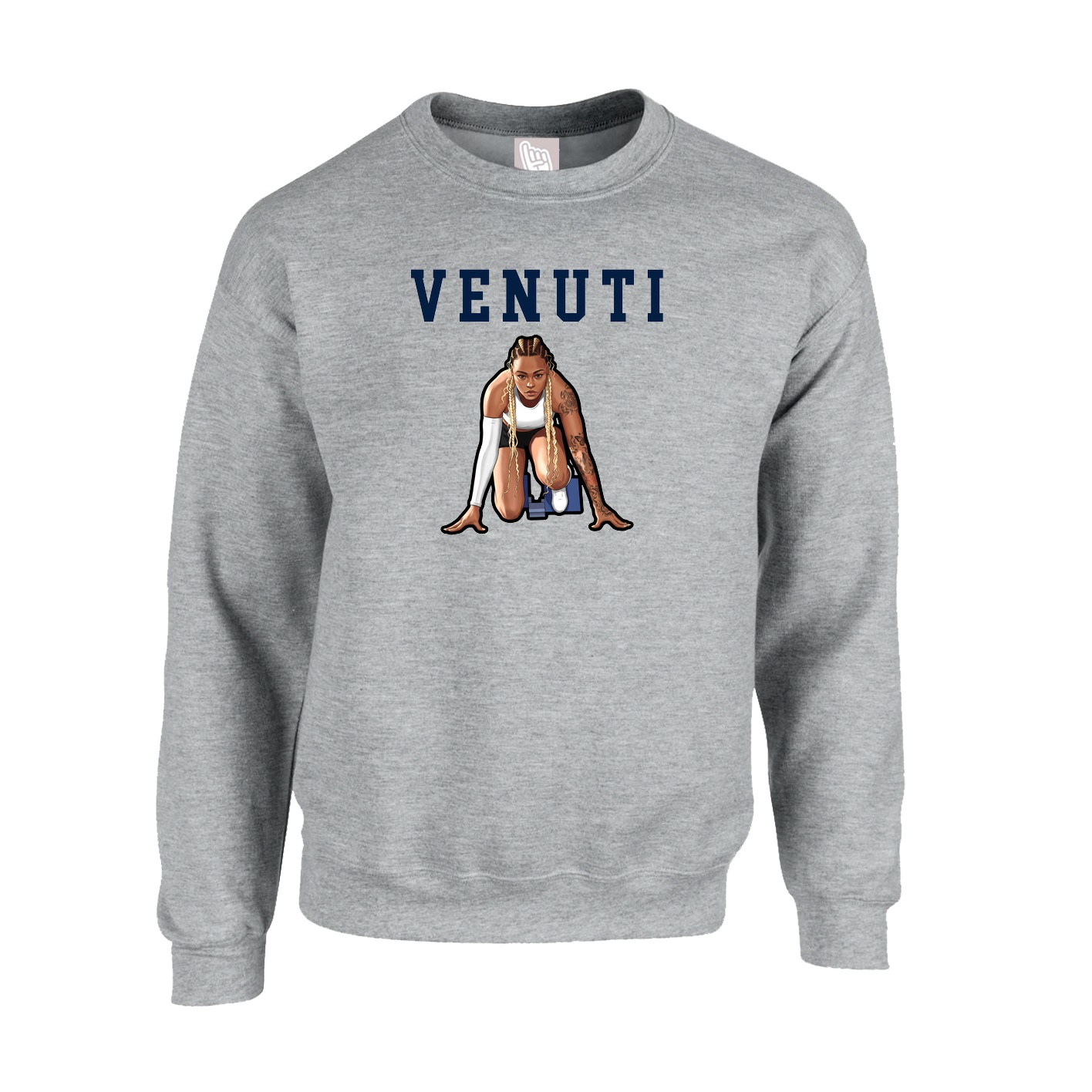 Fleece Crew — Shirsey in Grey