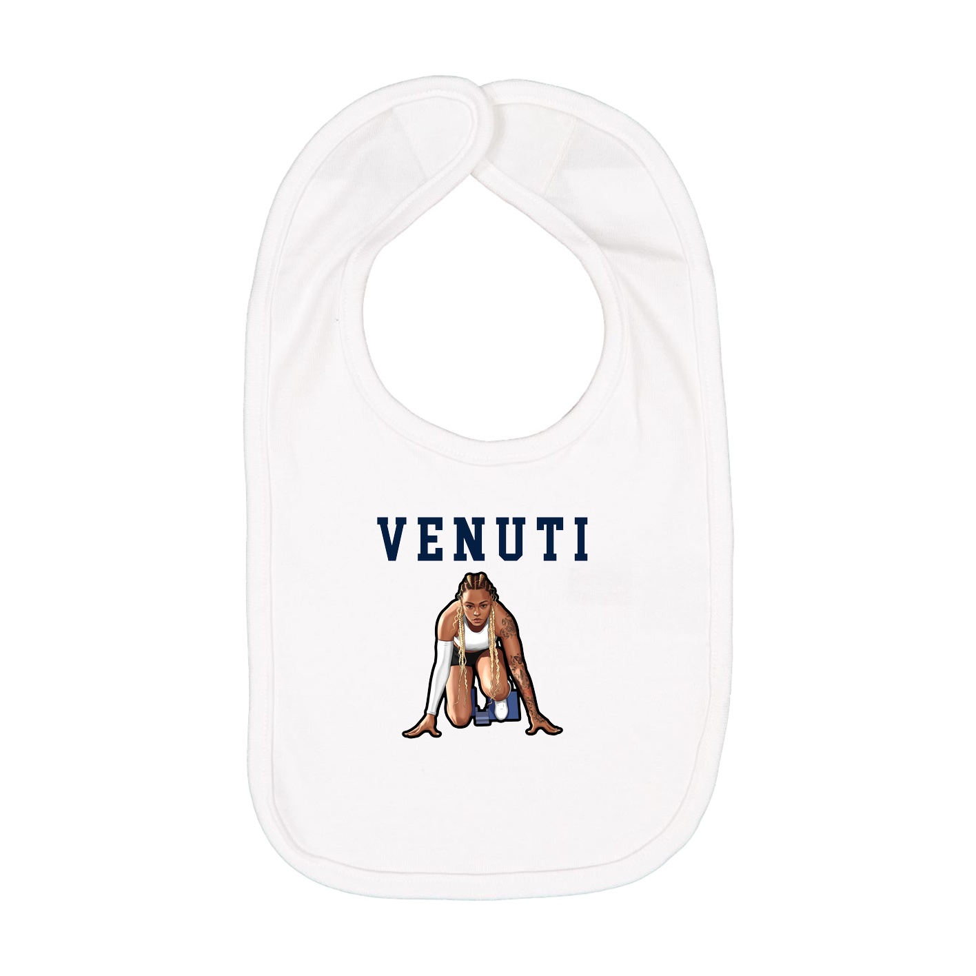 Infant Bib — Shirsey in White