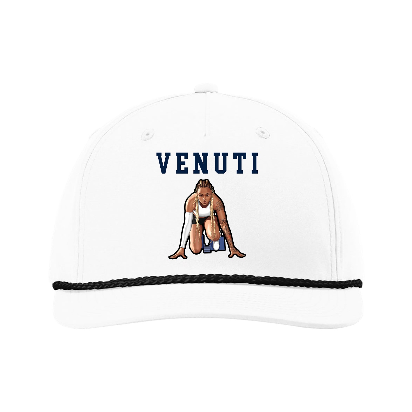 Five-Panel Classic Rope Cap — Shirsey in White