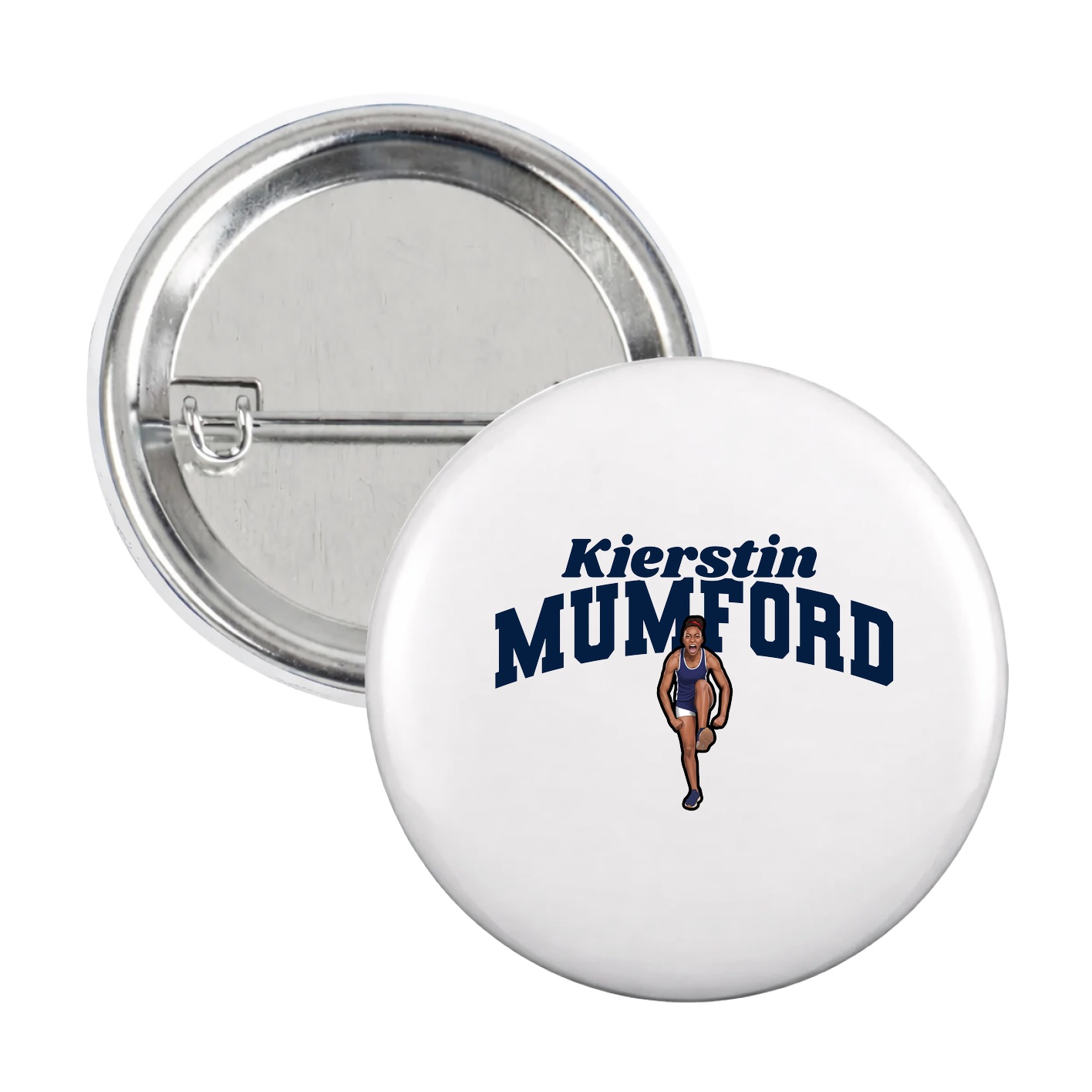 Game Day Button — Signature Arch in White