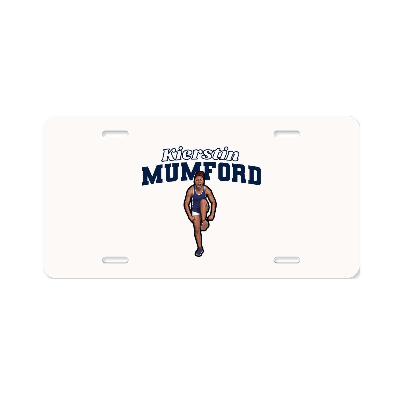 License Plate — Name Arch in Classic