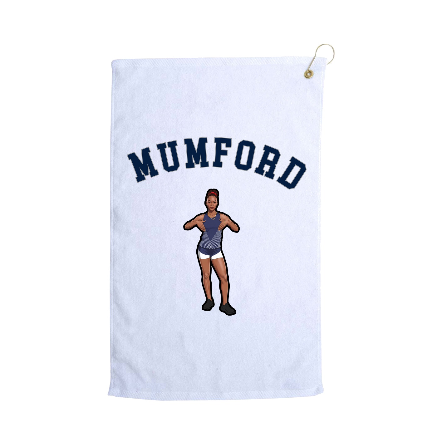 Golf Towel — Shirsey Arch in White