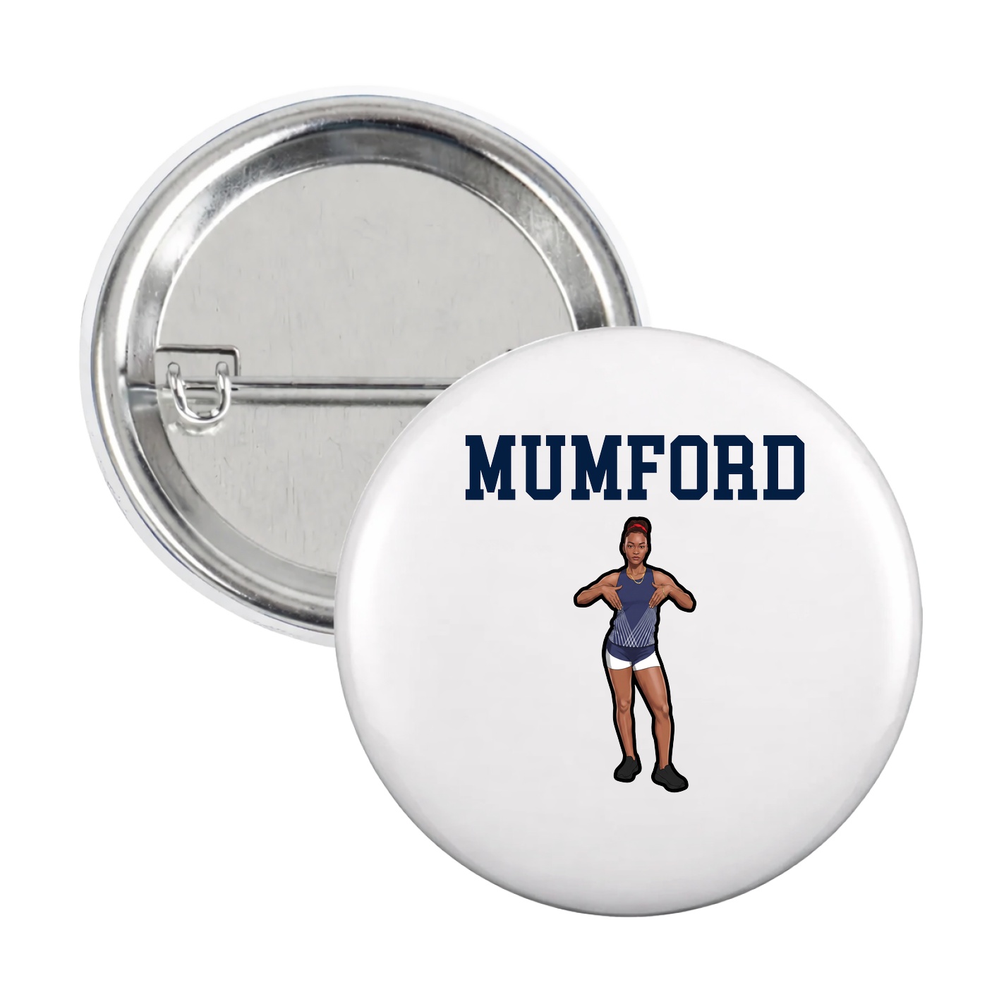Game Day Button — Shirsey in White