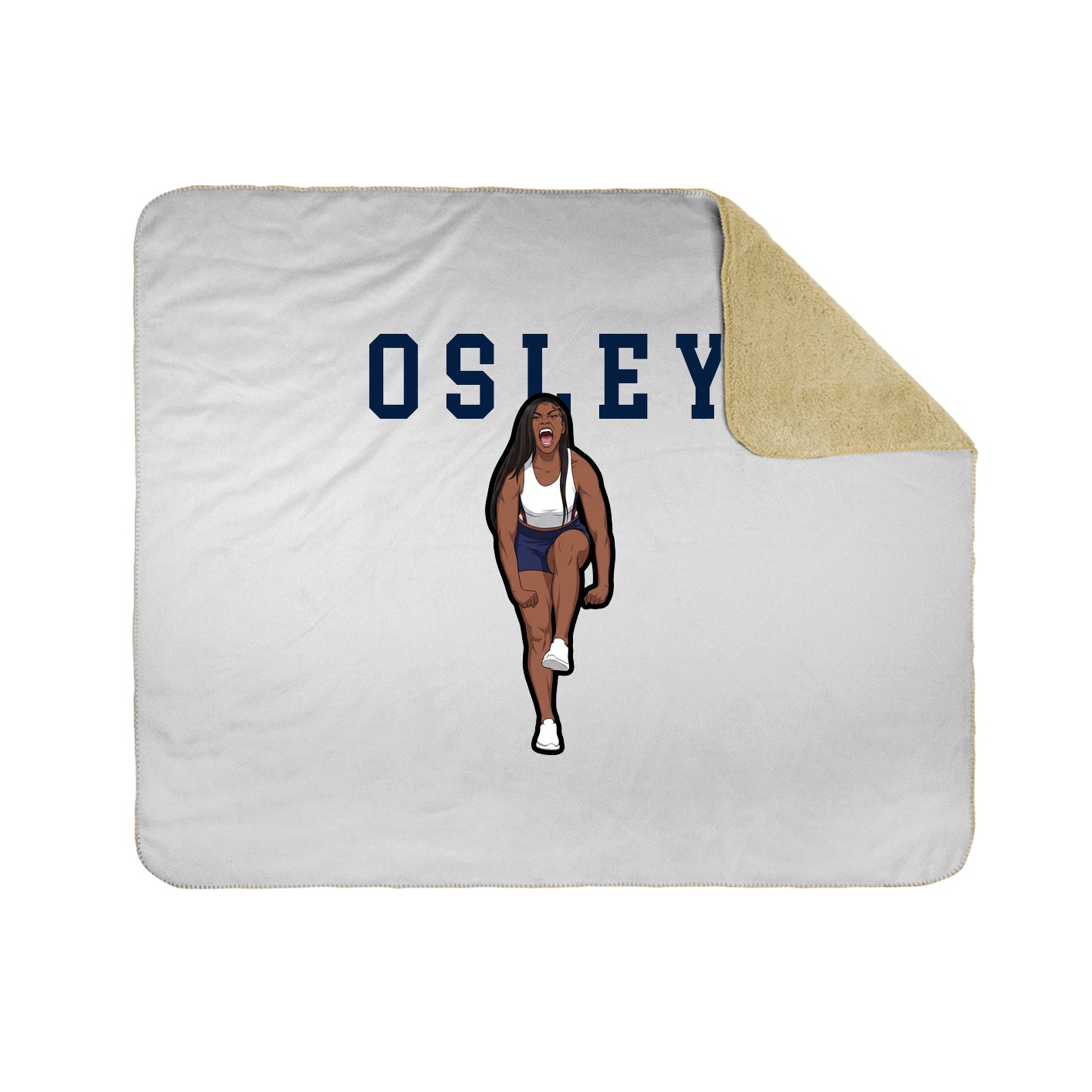 Throw Blanket — Shirsey in White