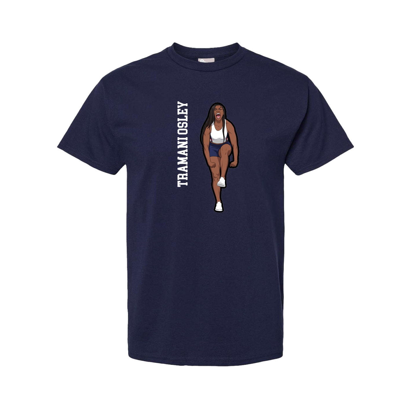 Youth Tee — Name Vertical in Navy