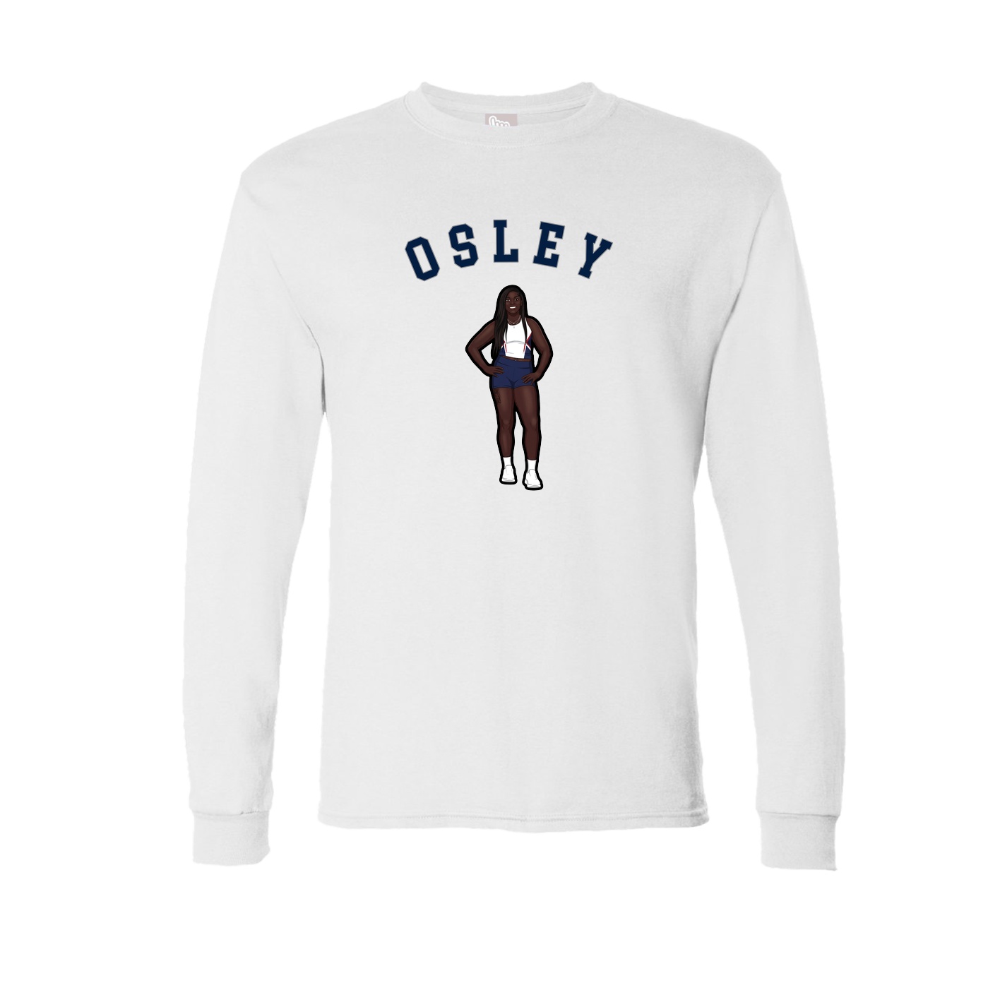 Long Sleeve Tee — Shirsey Arch in White