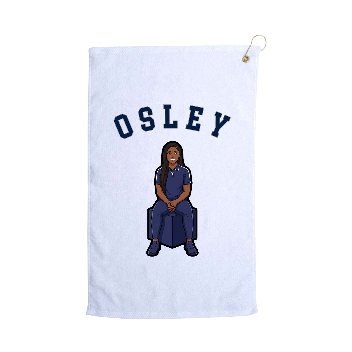 Golf Towel — Shirsey Arch in White