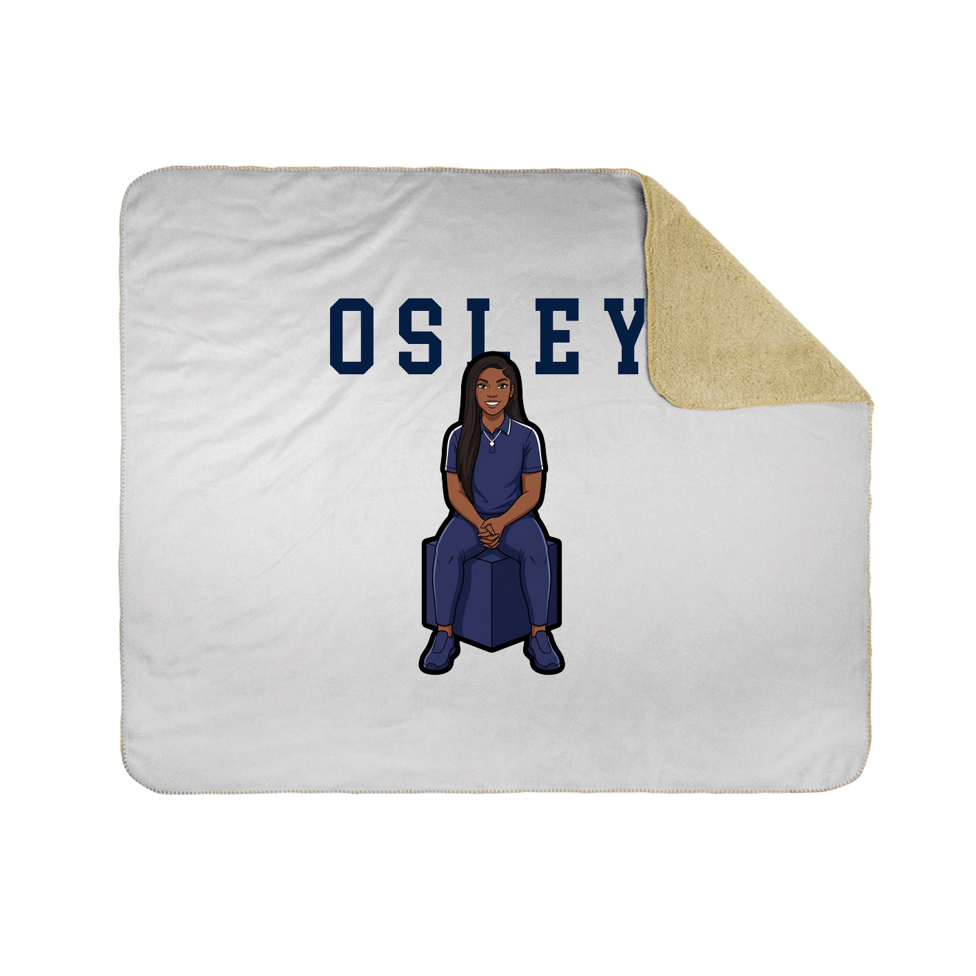 Throw Blanket — Shirsey in White