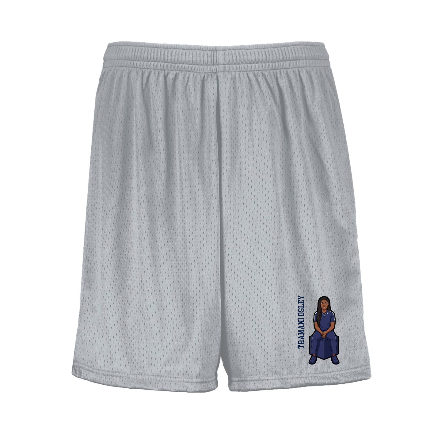 Shorts — Name Vertical in Silver
