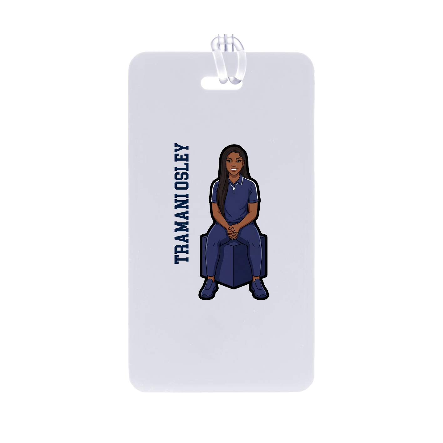 Bag Tag — Name Vertical in Classic