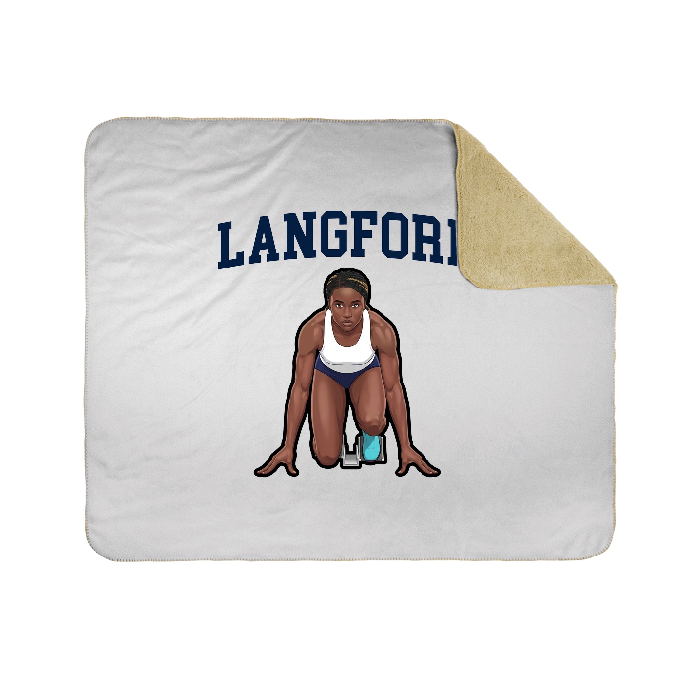 Throw Blanket — Shirsey in White