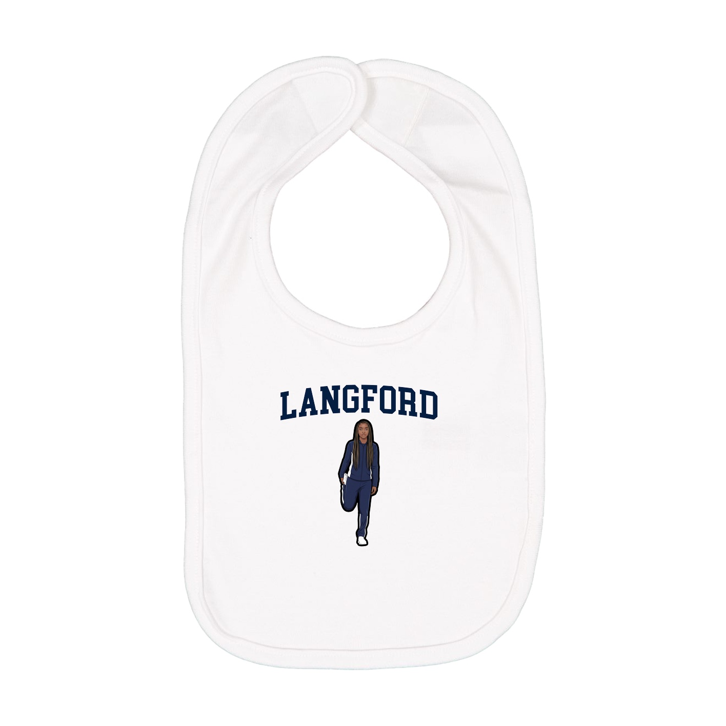 Infant Bib — Shirsey in White