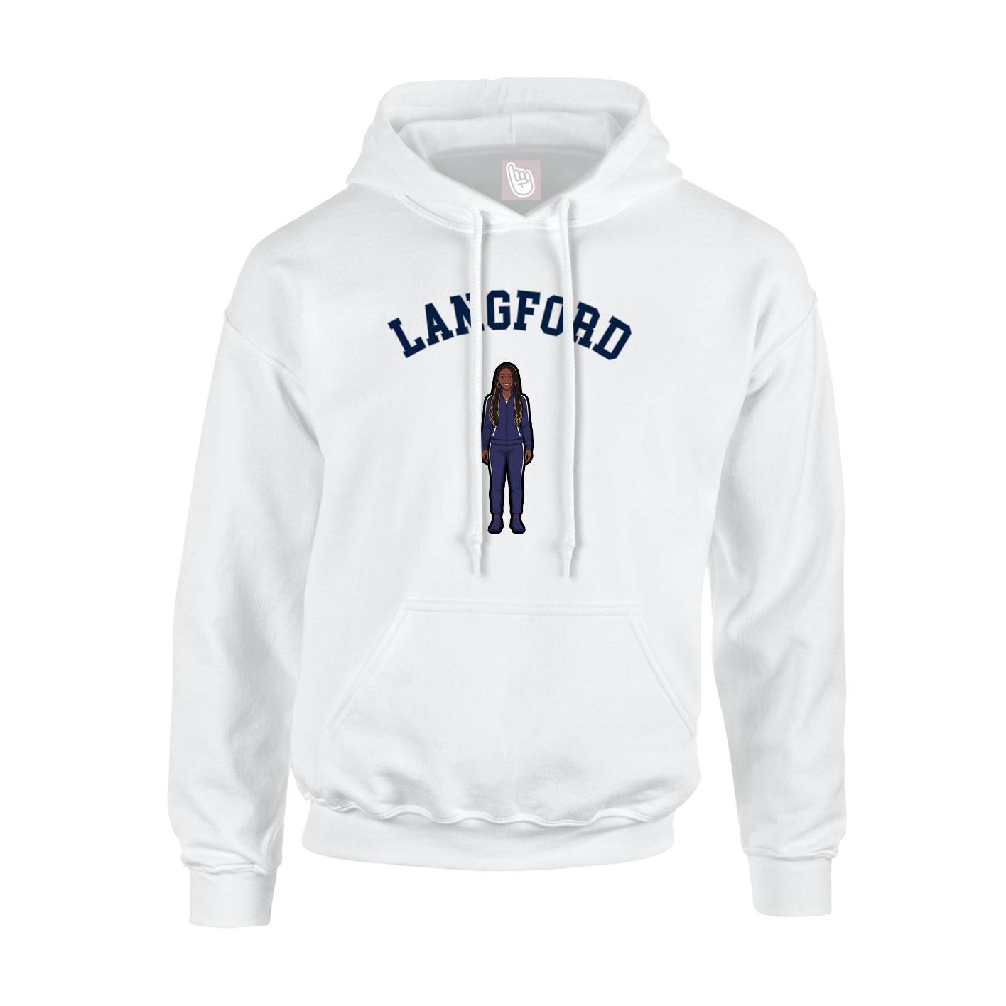 Youth Hoodie — Shirsey Arch in White