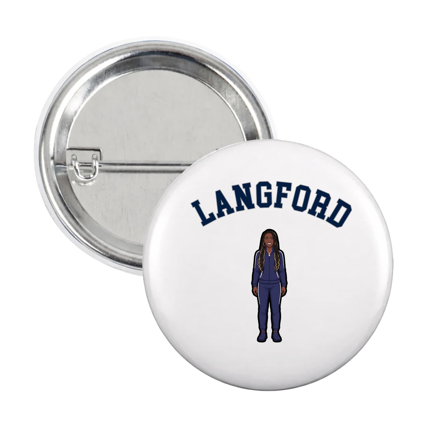 Game Day Button — Shirsey Arch in White