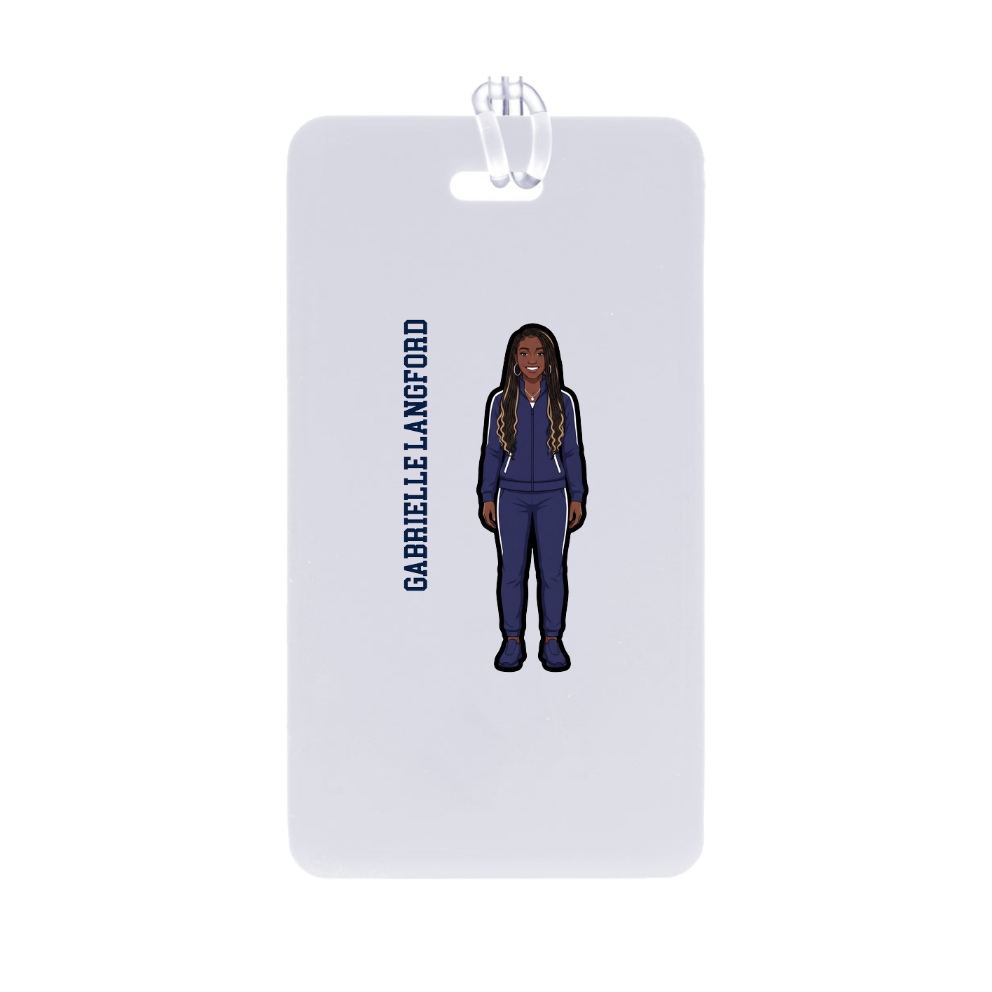 Bag Tag — Name Vertical in Classic
