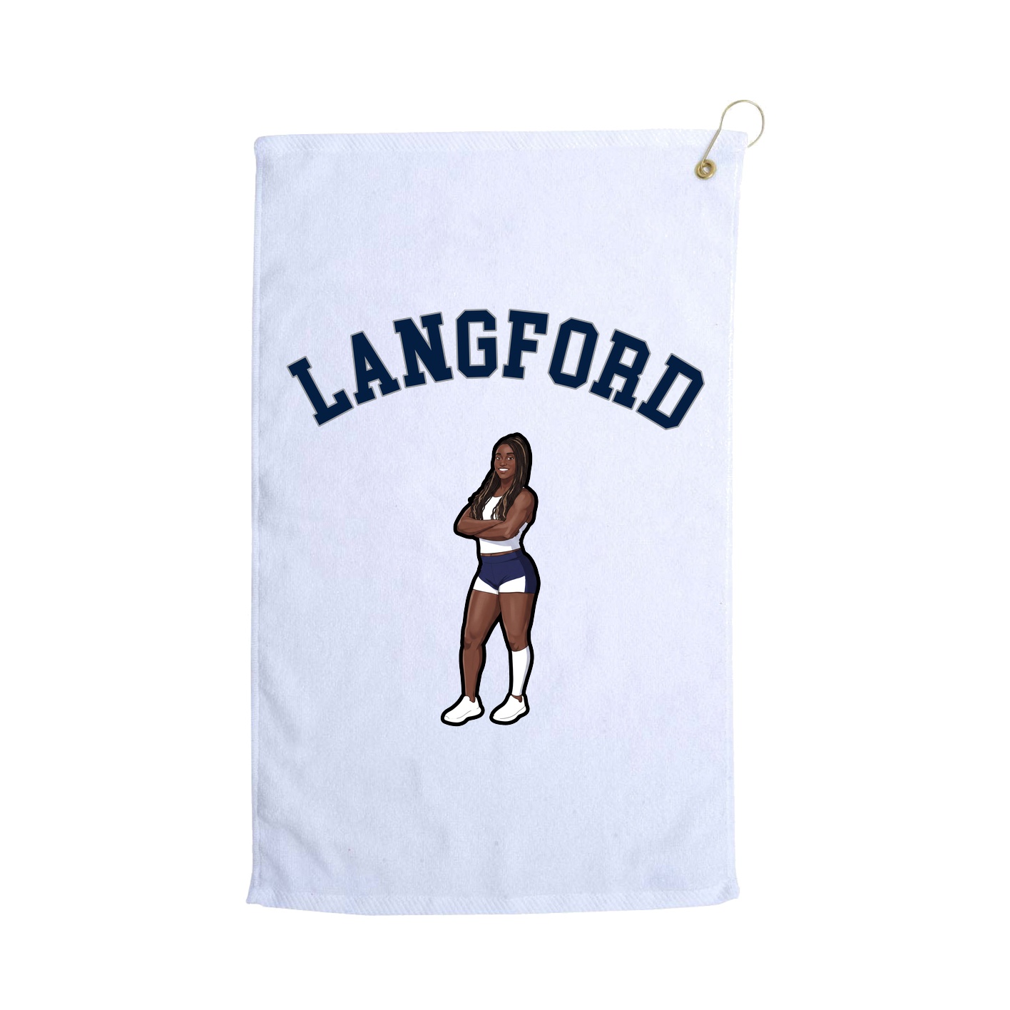 Golf Towel — Shirsey Arch in White
