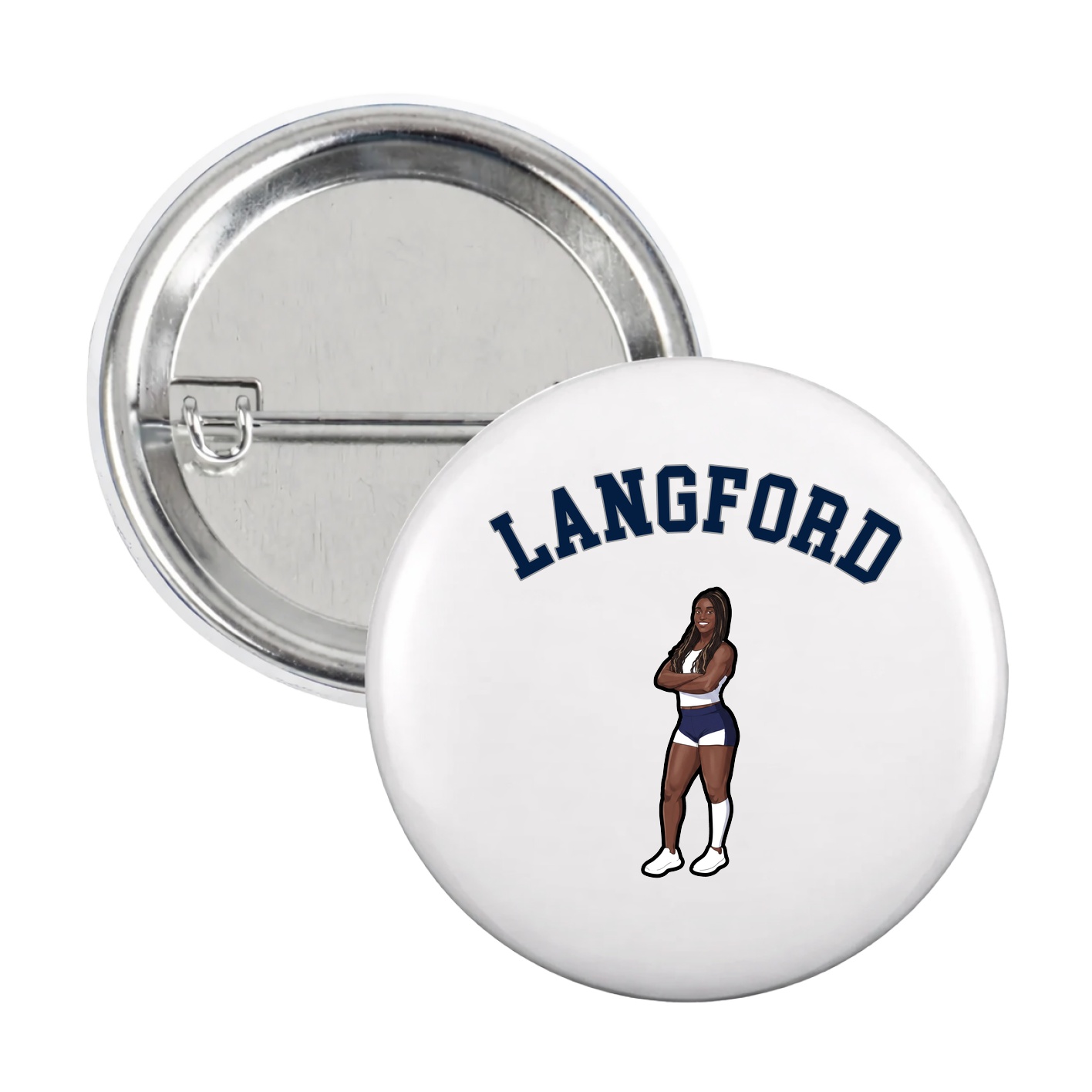 Game Day Button — Shirsey Arch in White