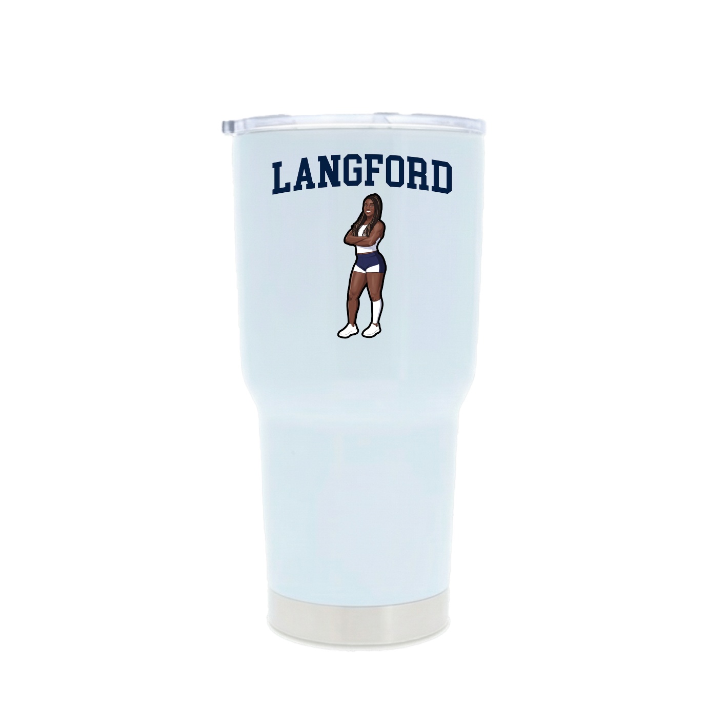 30oz Stainless Steel Tumbler — Shirsey in White