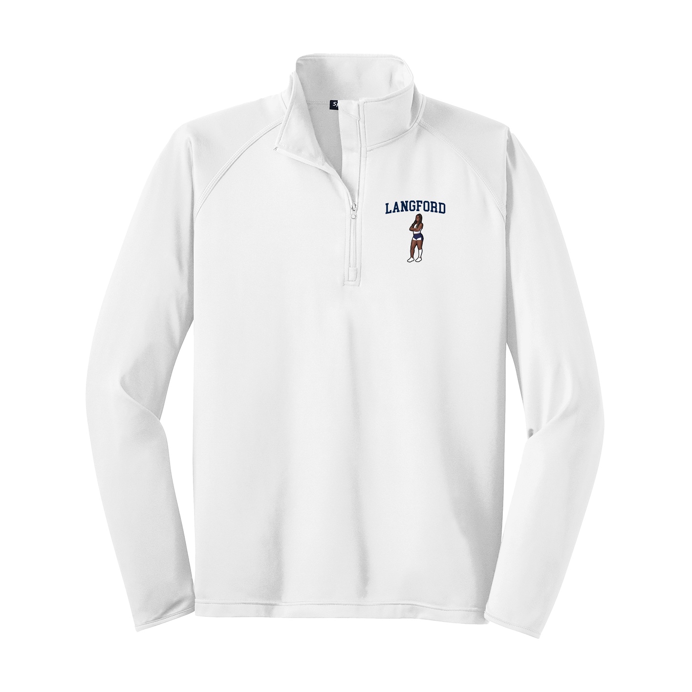 Q-Zip Pullover — Shirsey in White