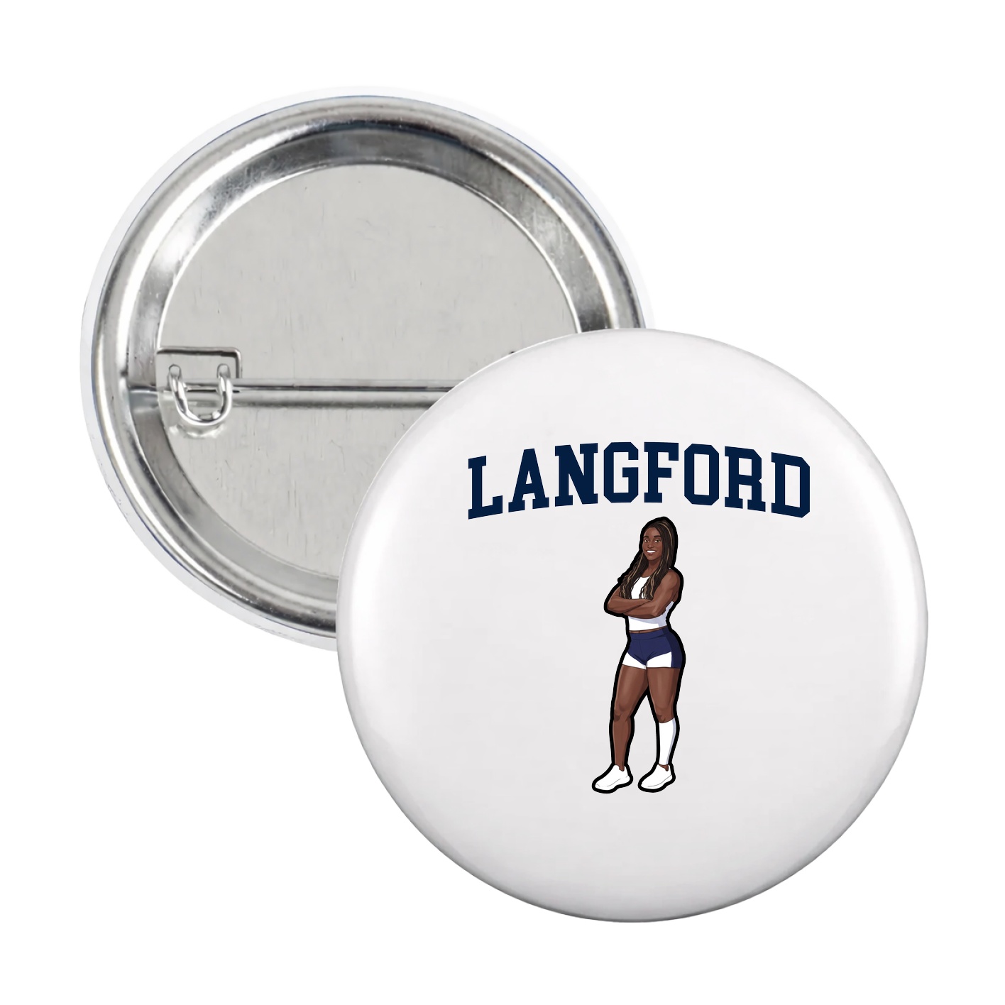Game Day Button — Shirsey in White