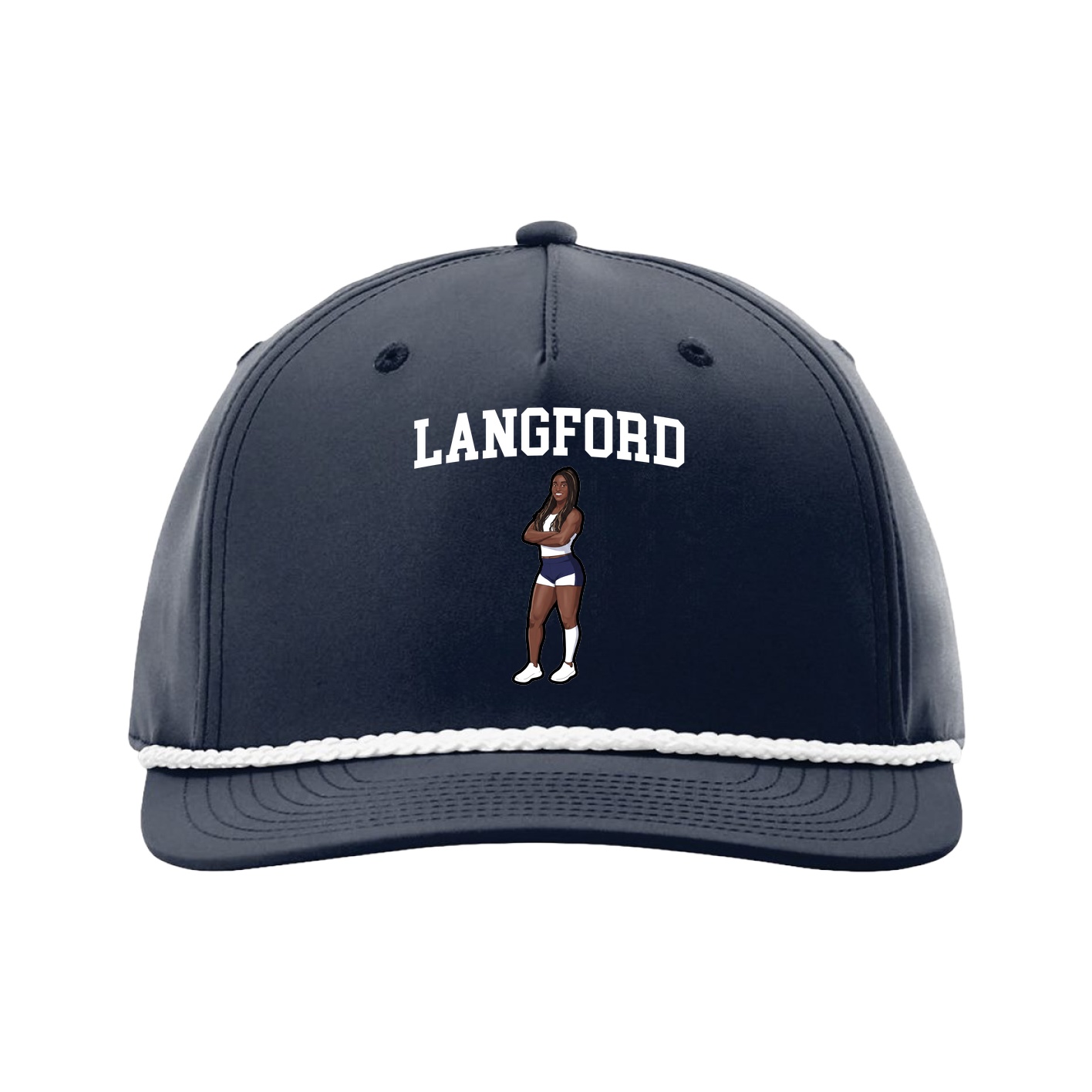 Five-Panel Classic Rope Cap — Shirsey in Navy