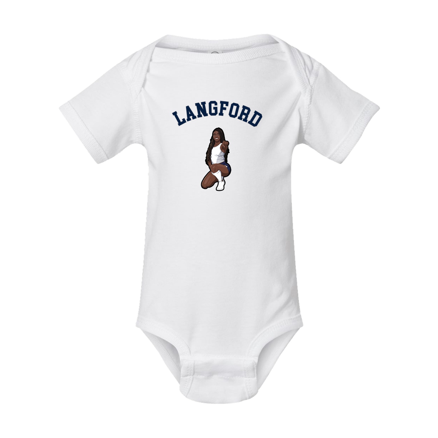 Baby Onesie — Shirsey Arch in White