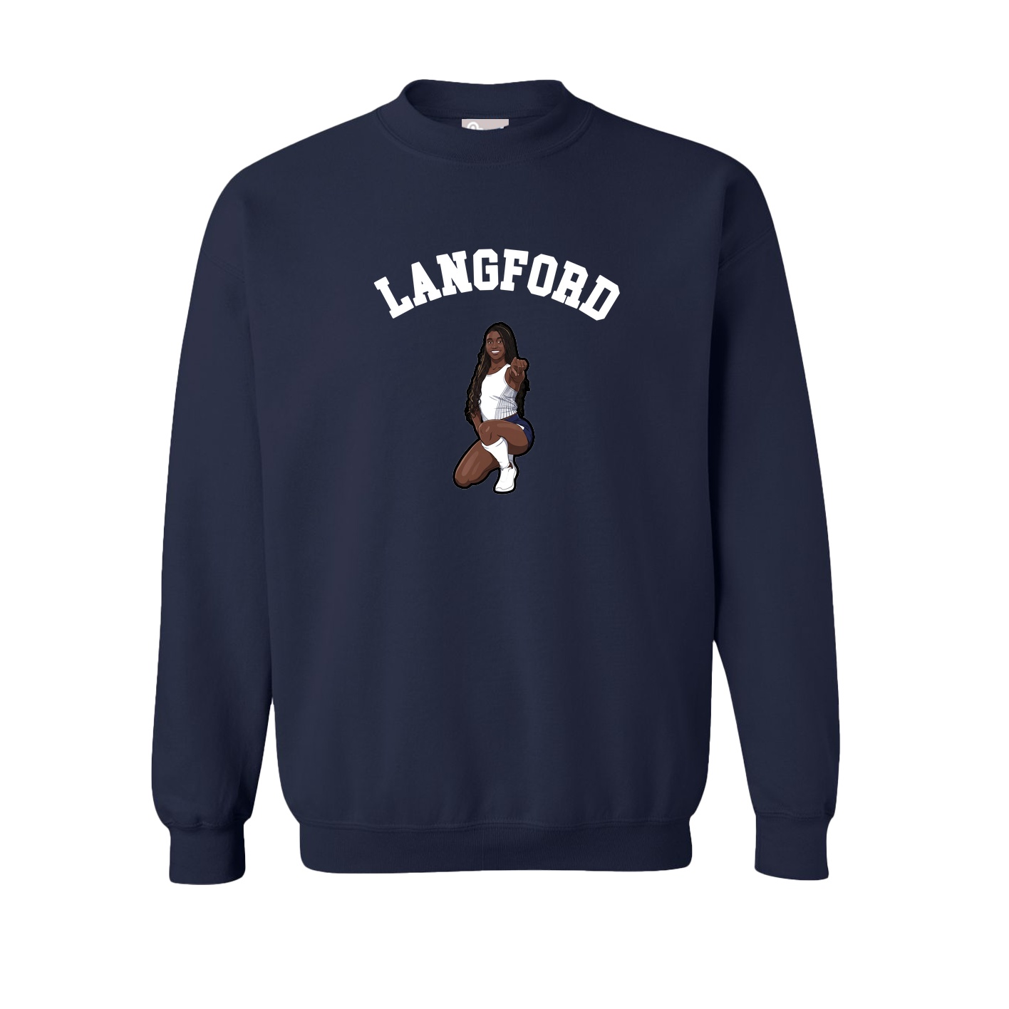 Fleece Crew — Shirsey Arch in Navy