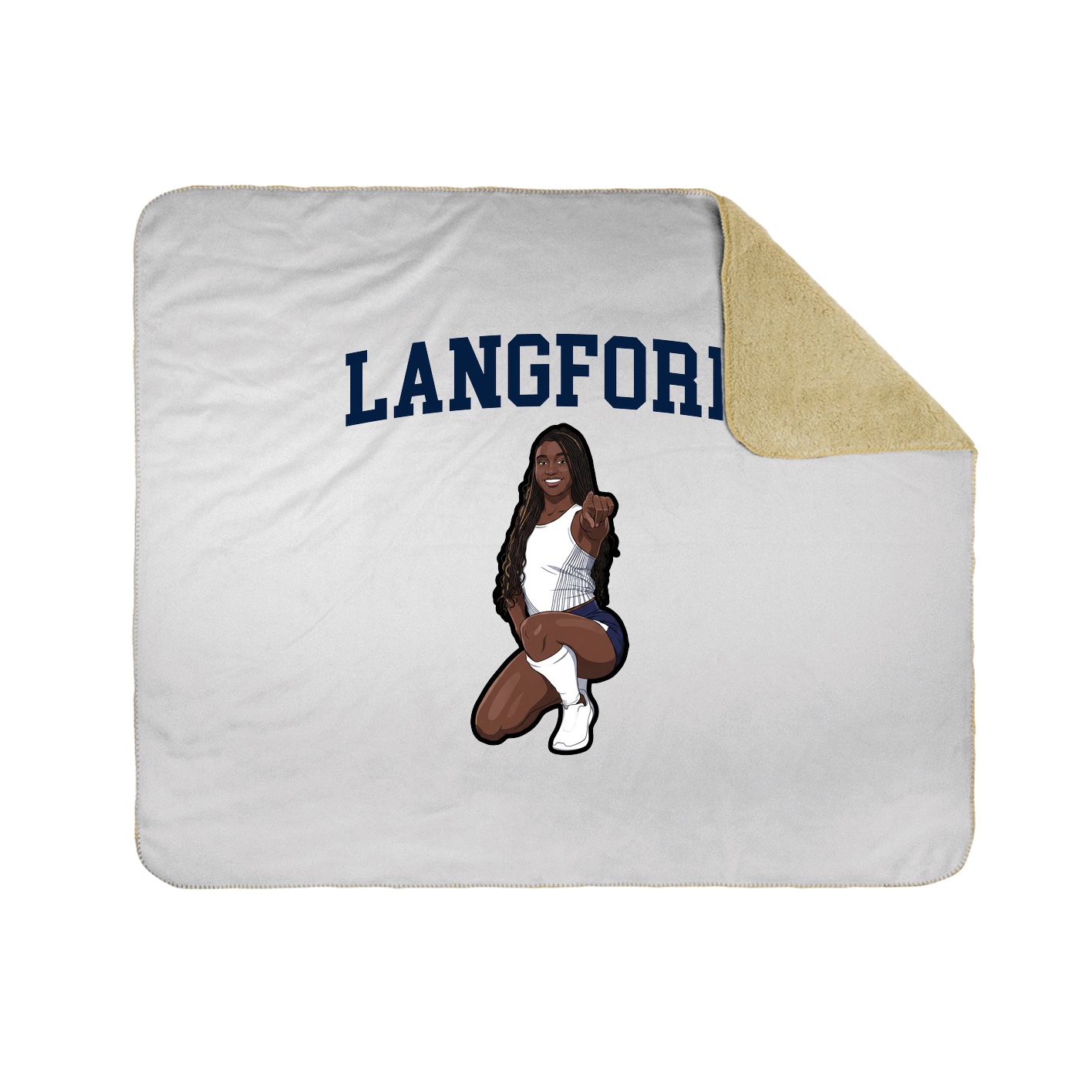 Throw Blanket — Shirsey in White