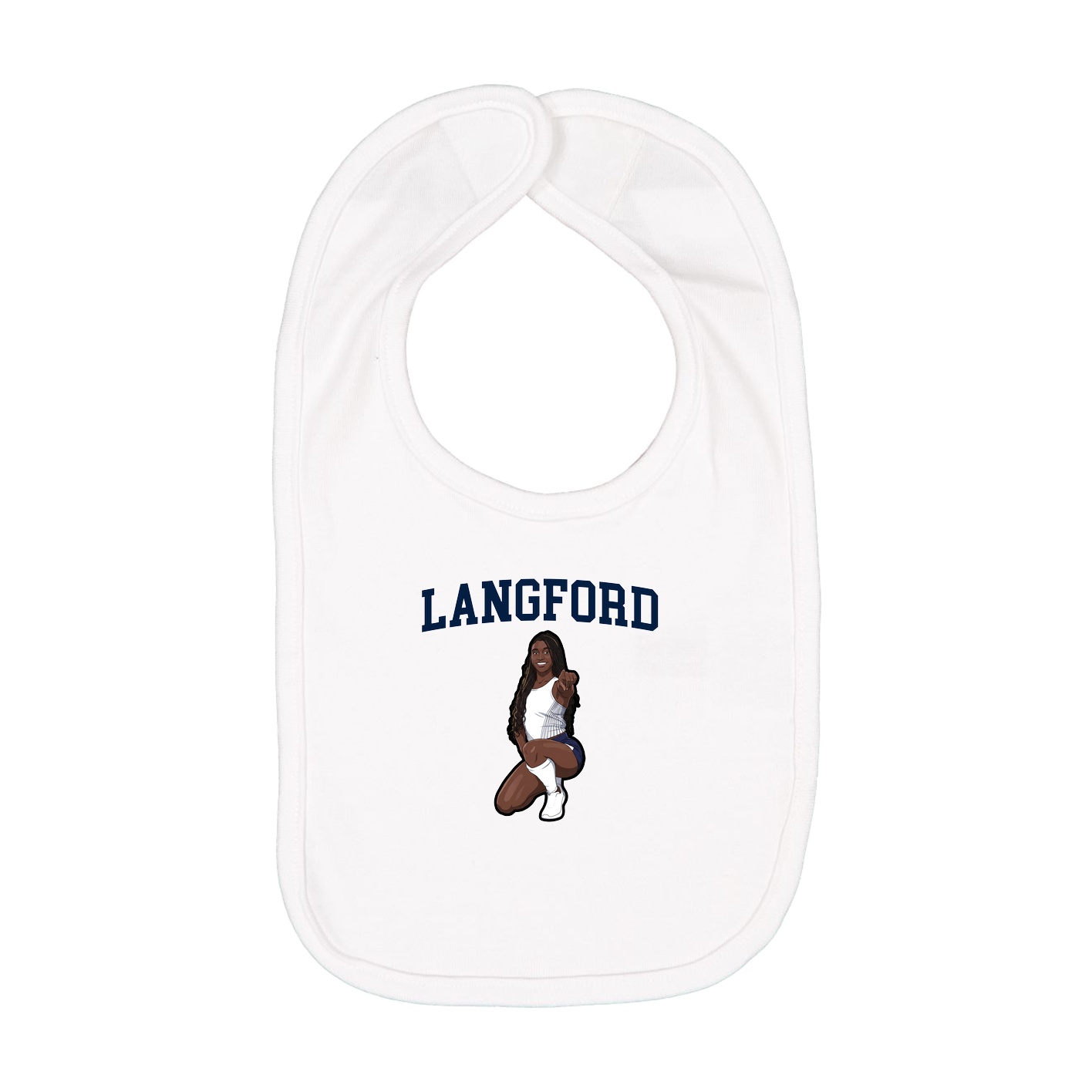 Infant Bib — Shirsey in White