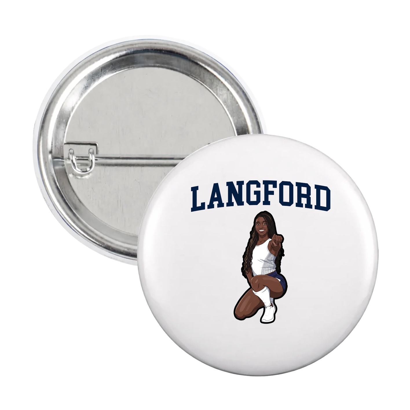 Game Day Button — Shirsey in White