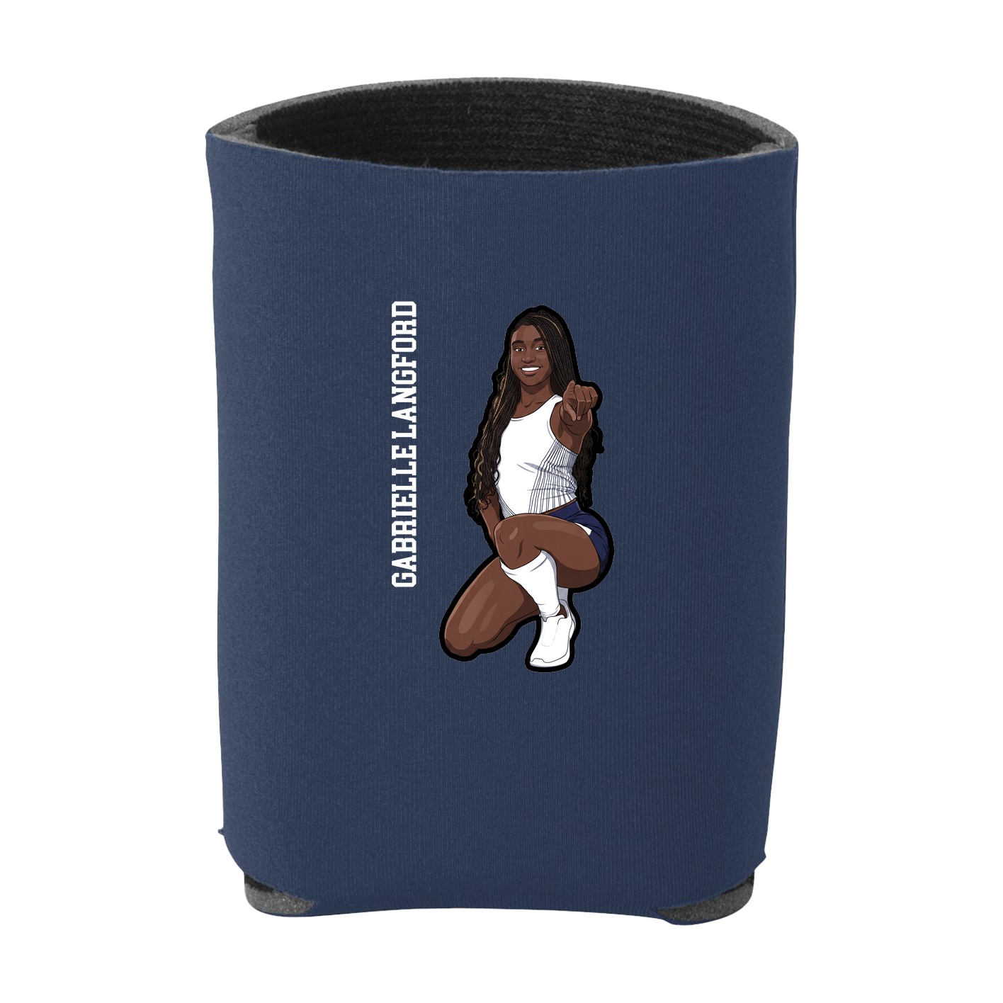 Can Holder — Name Vertical in Navy