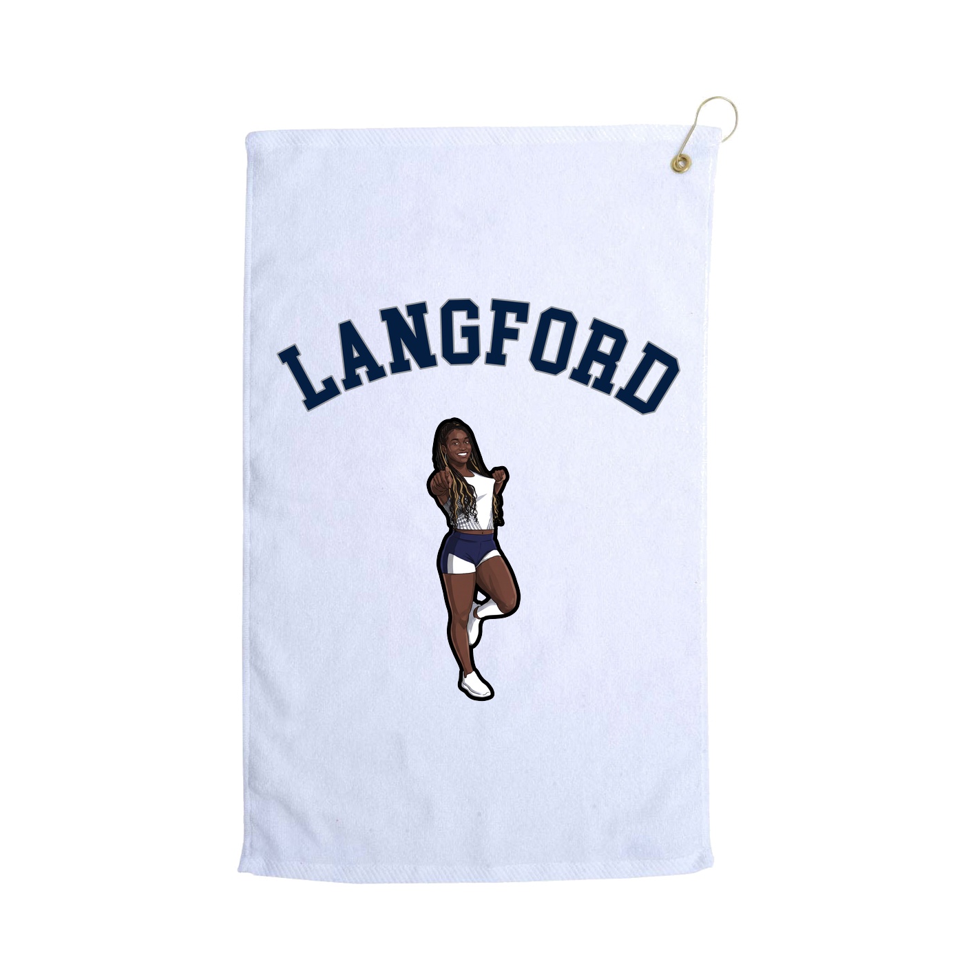 Golf Towel — Shirsey Arch in White