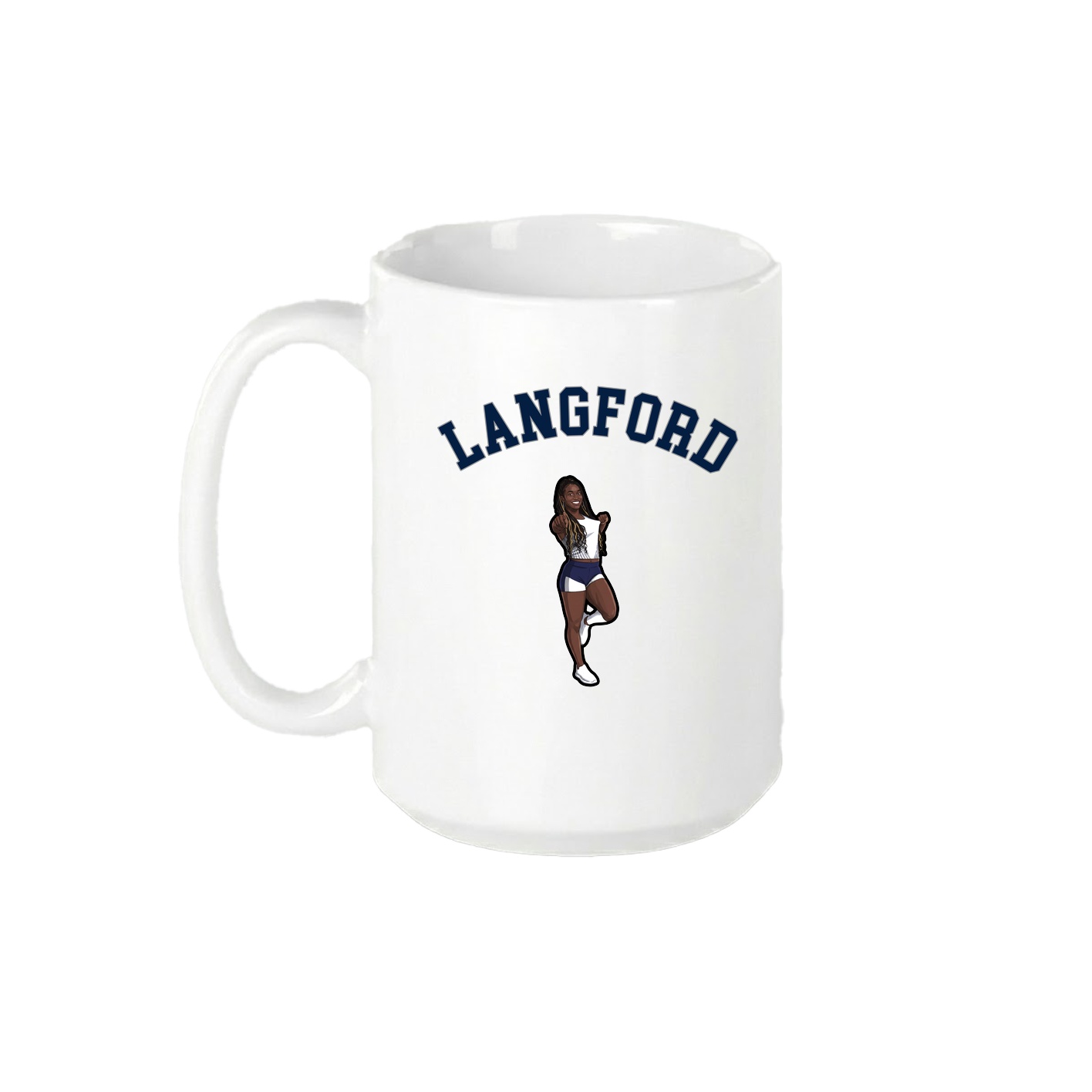 15oz Coffee Mug — Shirsey Arch in White