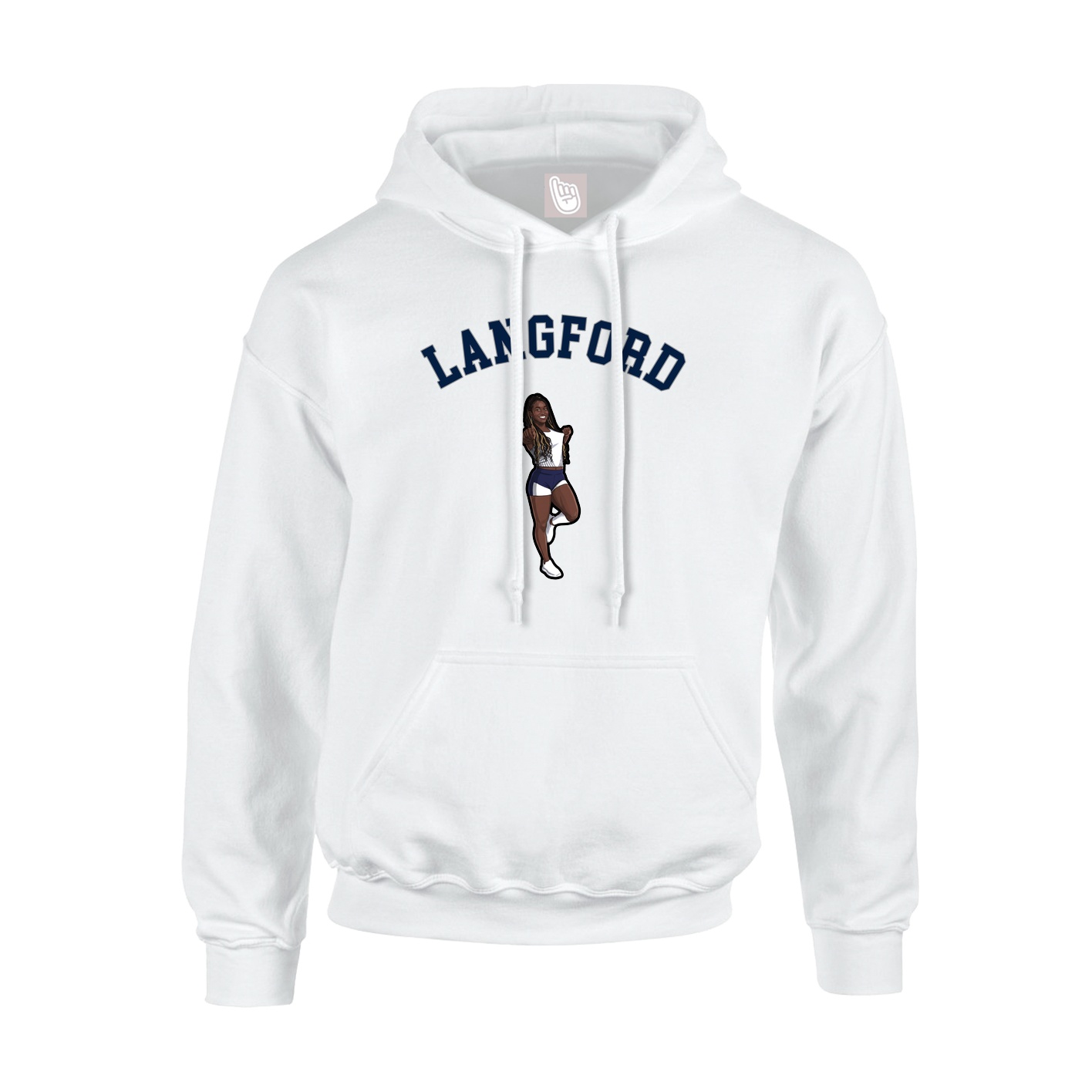 Hoodie — Shirsey Arch in White