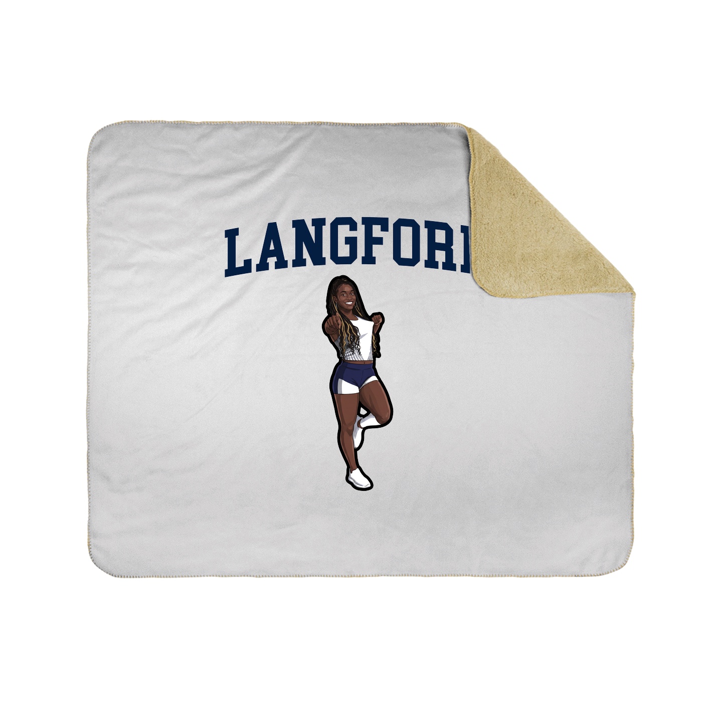 Throw Blanket — Shirsey in White