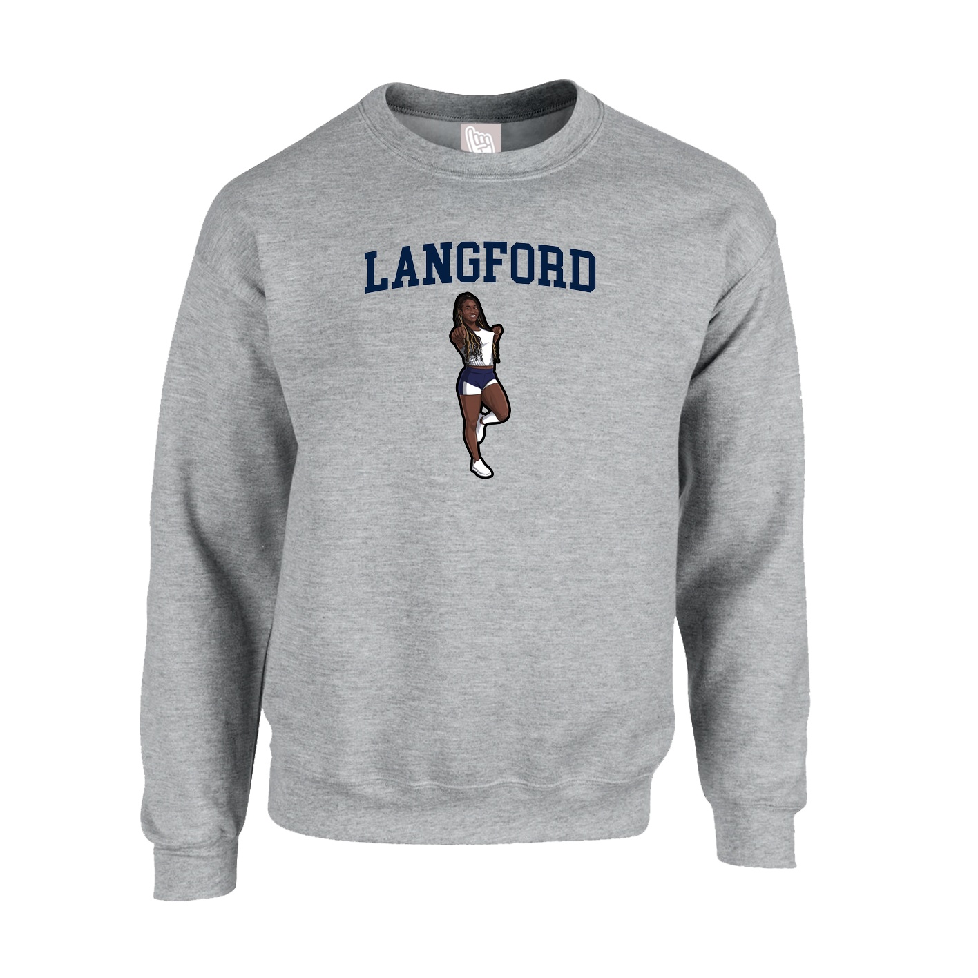 Fleece Crew — Shirsey in Grey