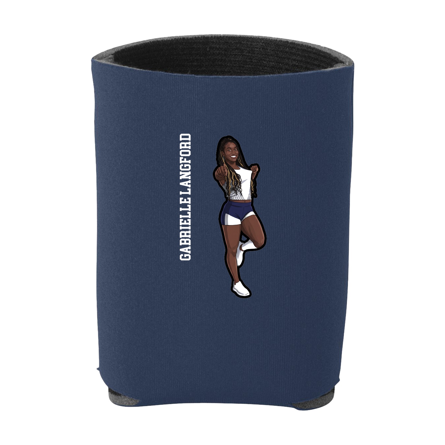 Can Holder — Name Vertical in Navy