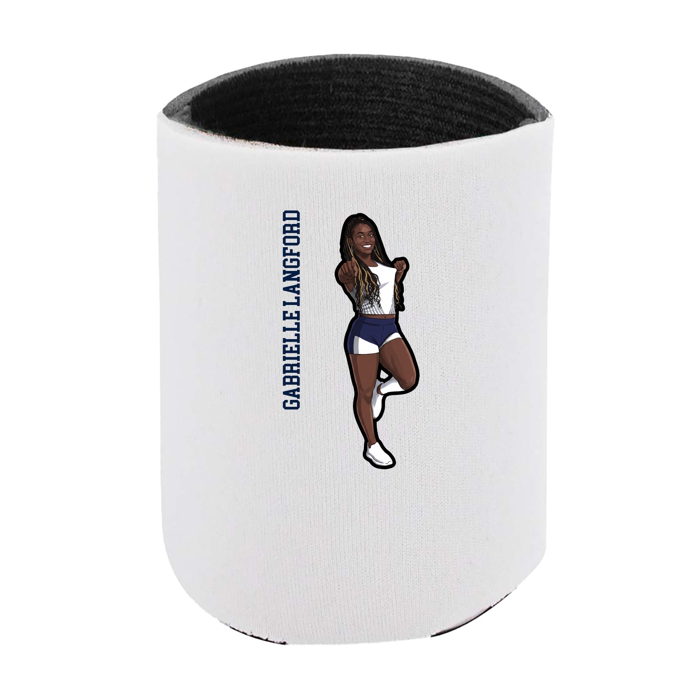 Can Holder — Name Vertical in White