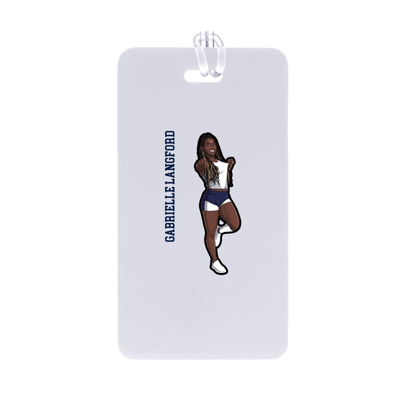 Bag Tag — Name Vertical in Classic
