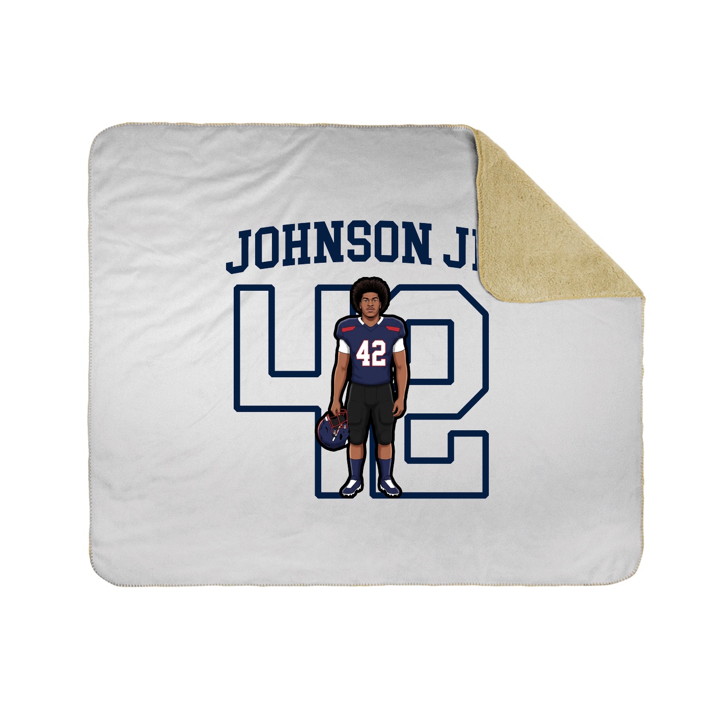 50x60 Sherpa Lined Throw Blanket