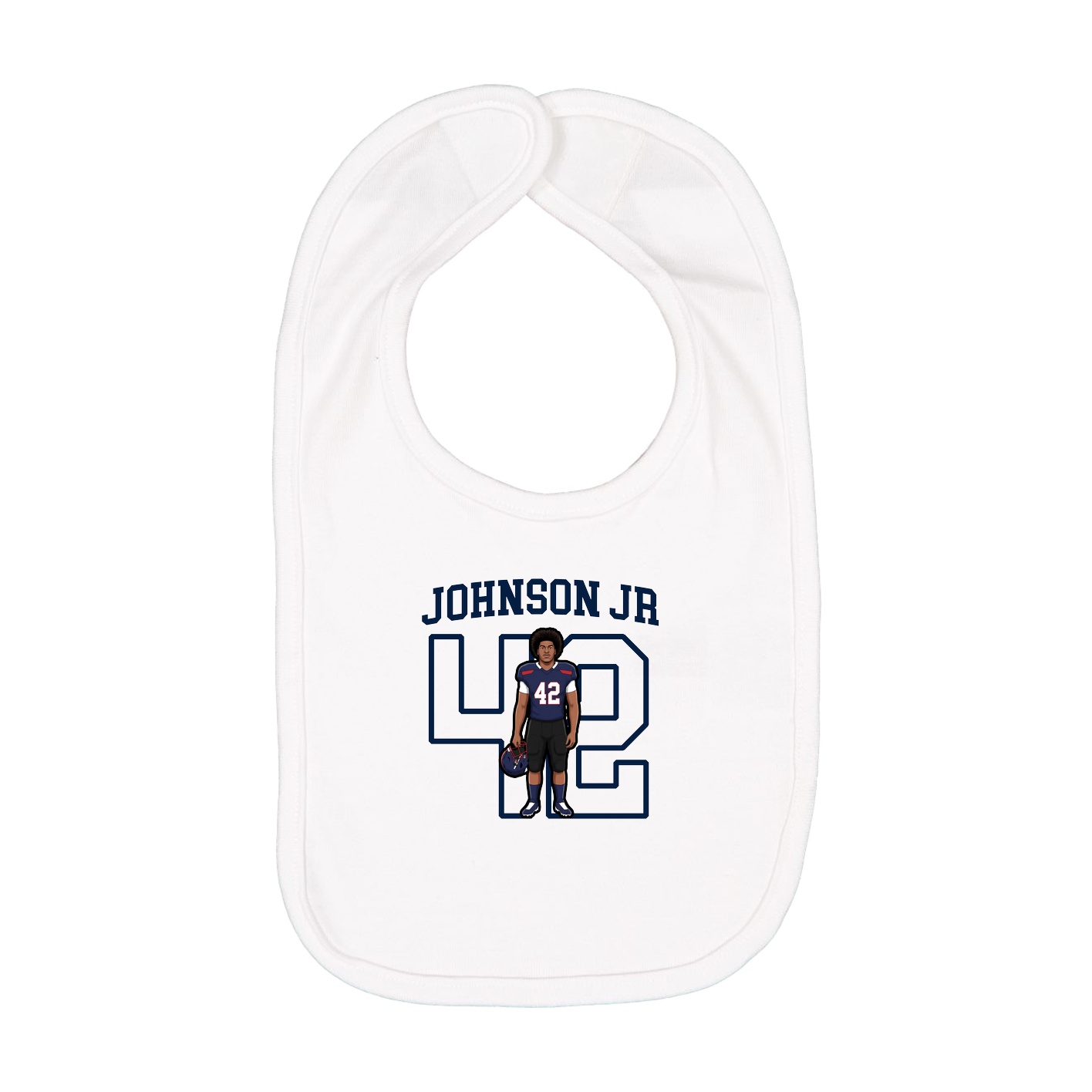 Infant Bib — Shirsey in White